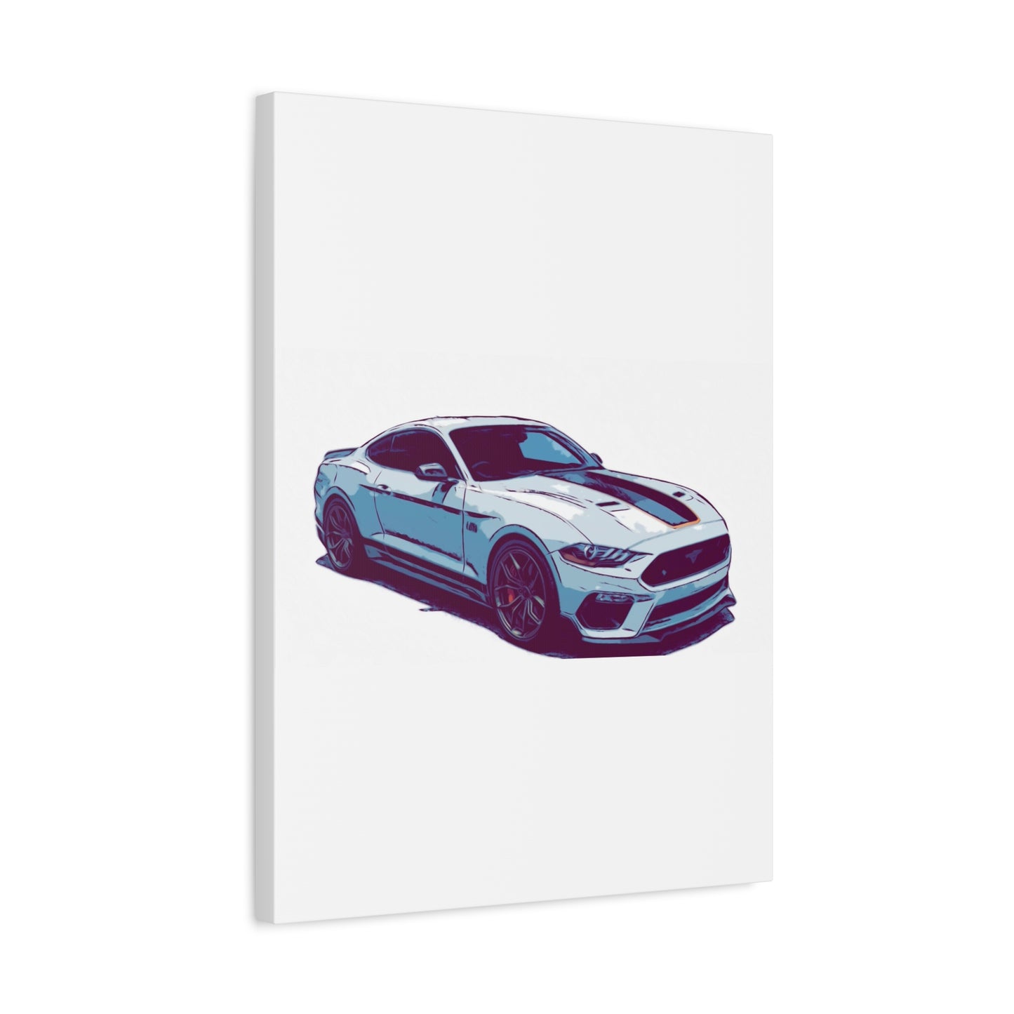 Track-Bred Street Coupe – Modern Performance Comic Car Wall Art