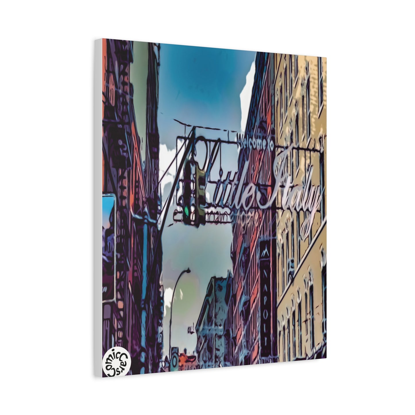 New York City Little Italy Matte Canvas Wall Art Urban Home Decor