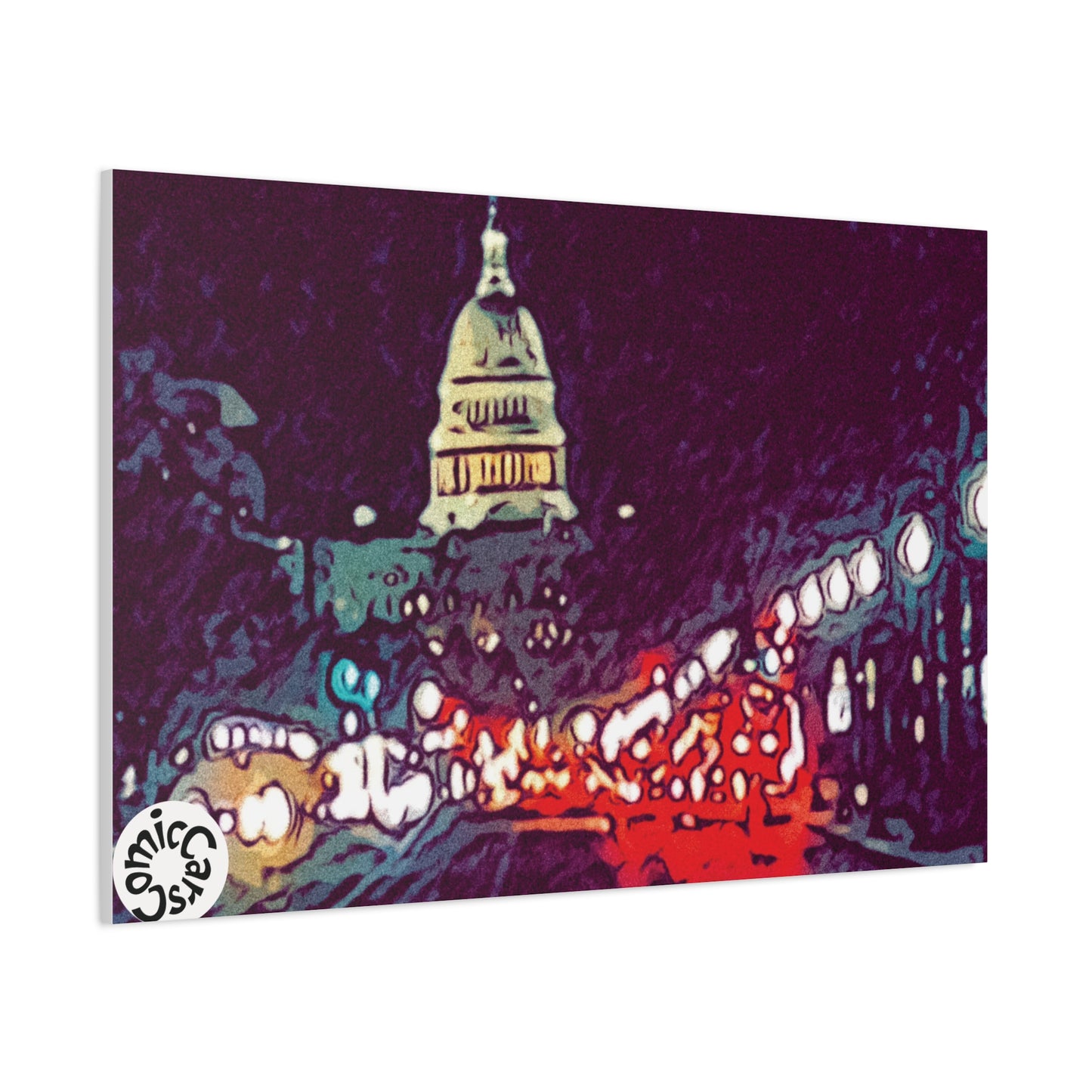 Washington DC Cityscape Matte Canvas Wall Art