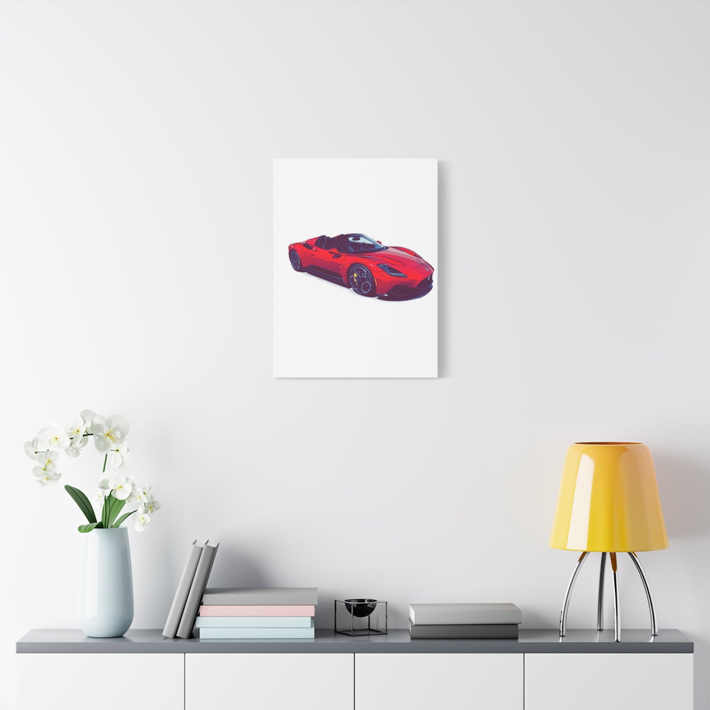 Scarlet Velocity – Modern Exotic Convertible Comic Wall Art