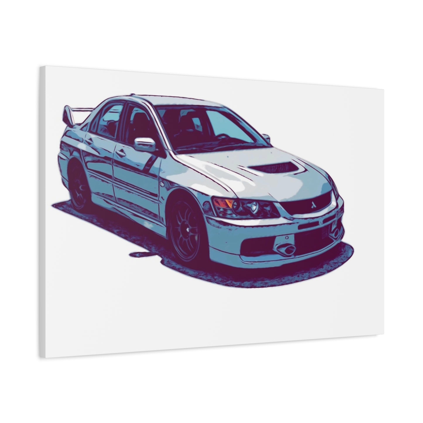 Rally Bloodline – Turbo Performance Sedan Comic Car Wall Art