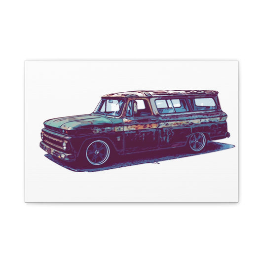 Rustline Voyager – Patina Classic Suburban Comic Wall Art