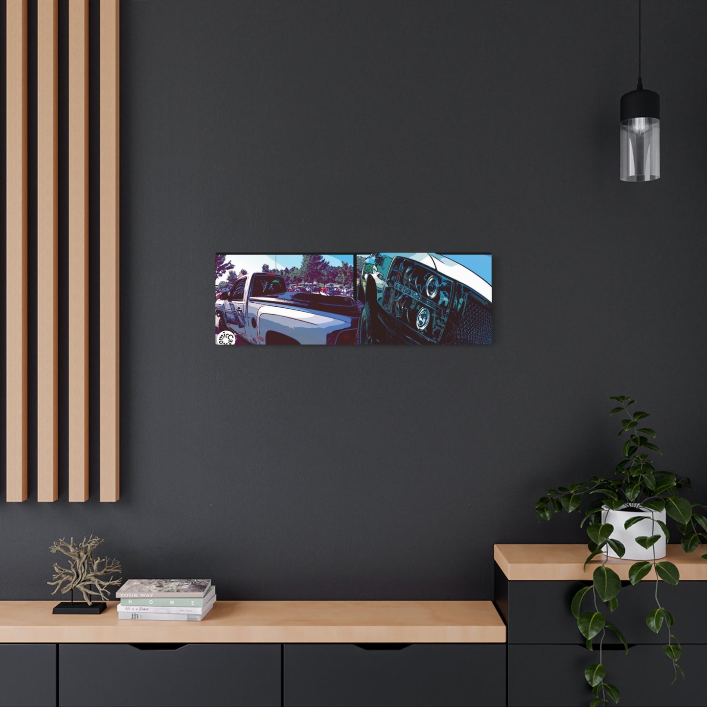 Metal Art Sign American Pickup Lifted Wall Decor