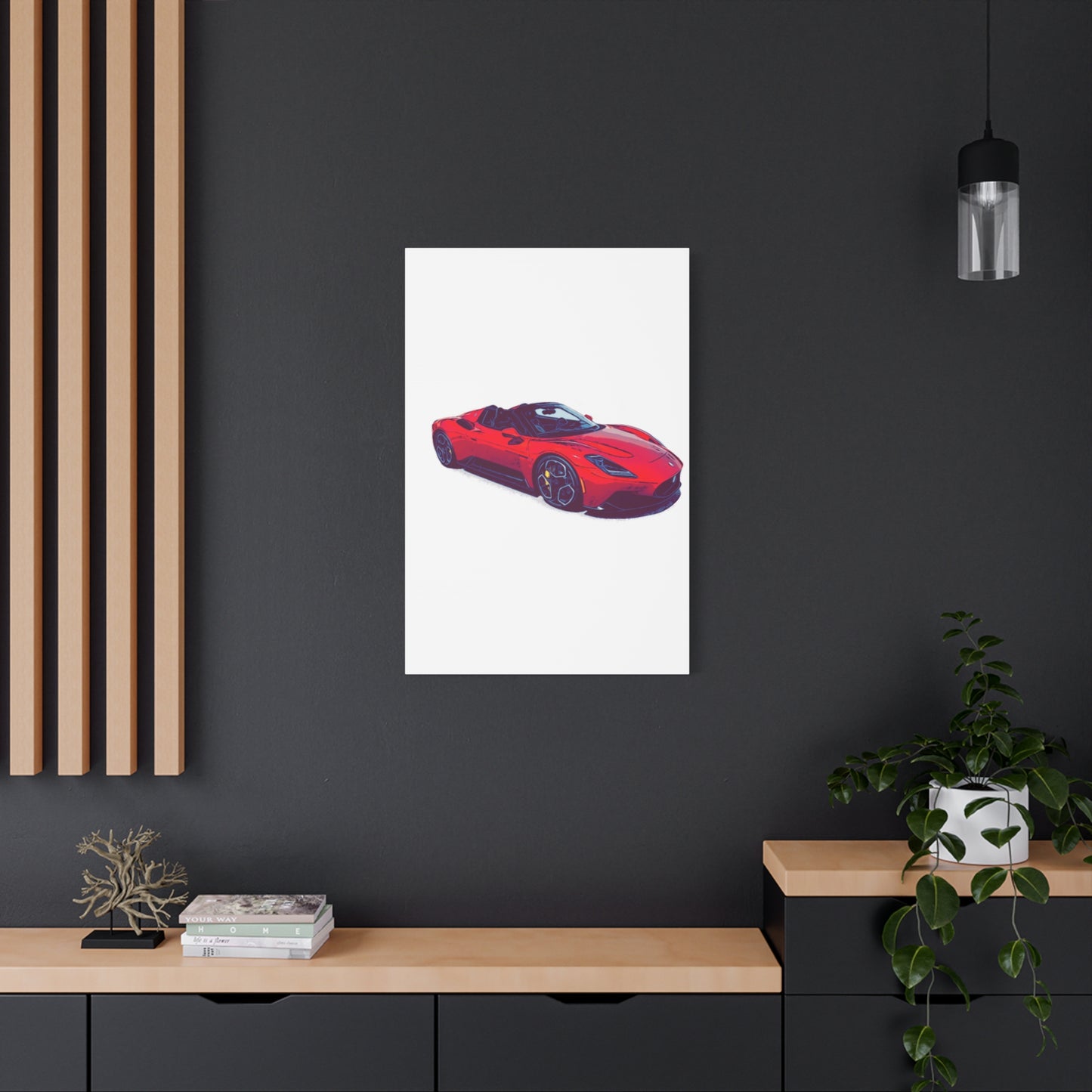 Scarlet Velocity – Modern Exotic Convertible Comic Wall Art