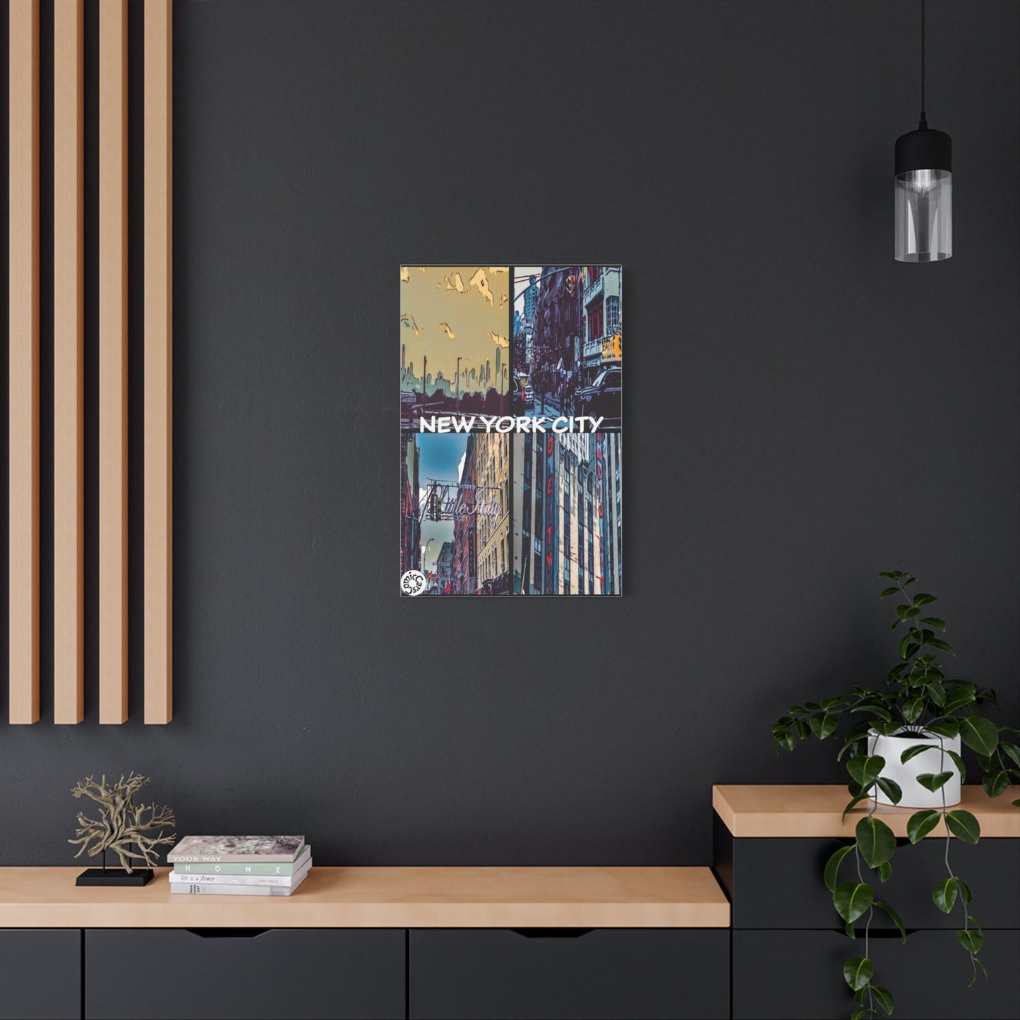 New York City Collection Matte Canvas Wall Art Urban Home Decor