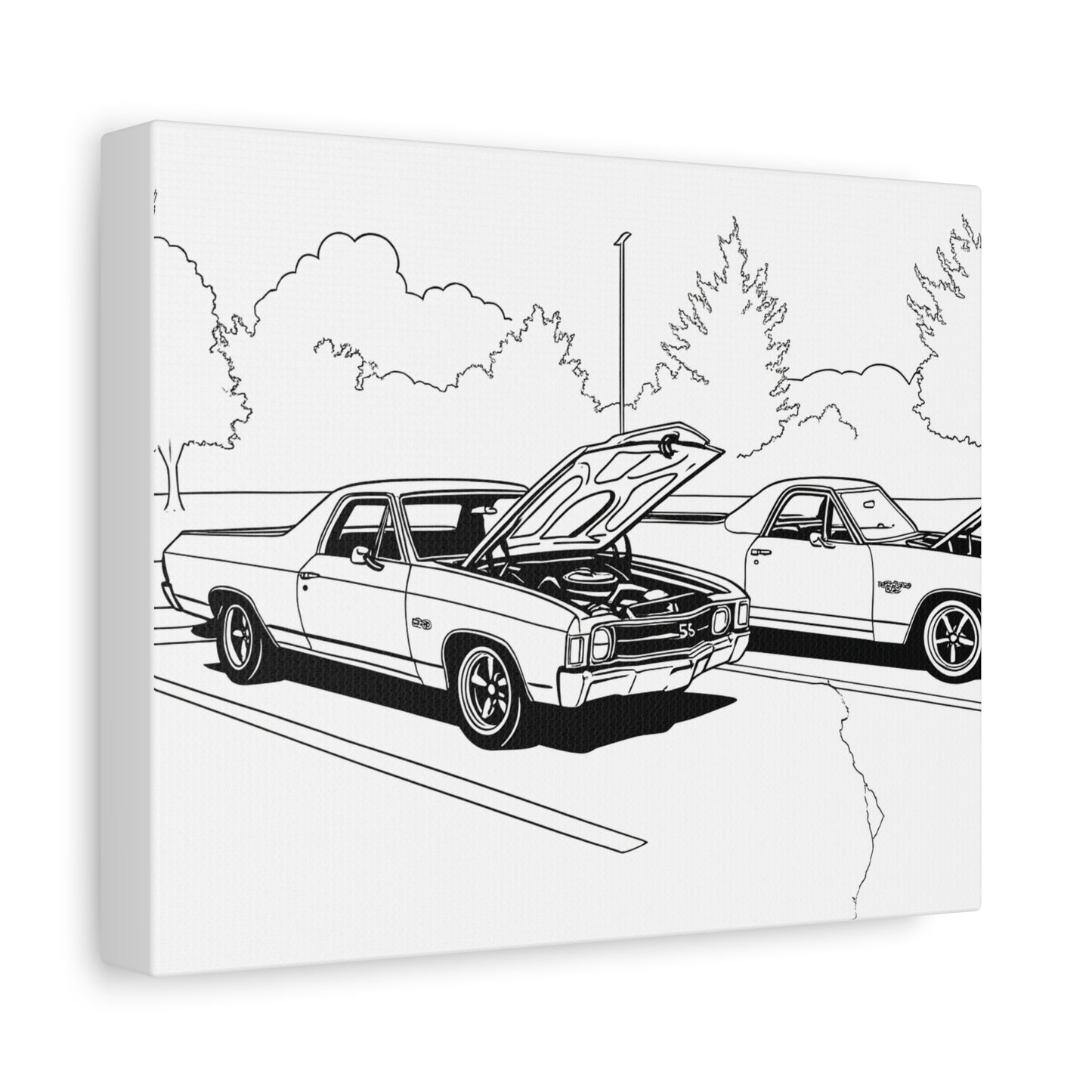 Kids Car Coloring Canvas – Comic Cars™ Interactive Vehicle Art