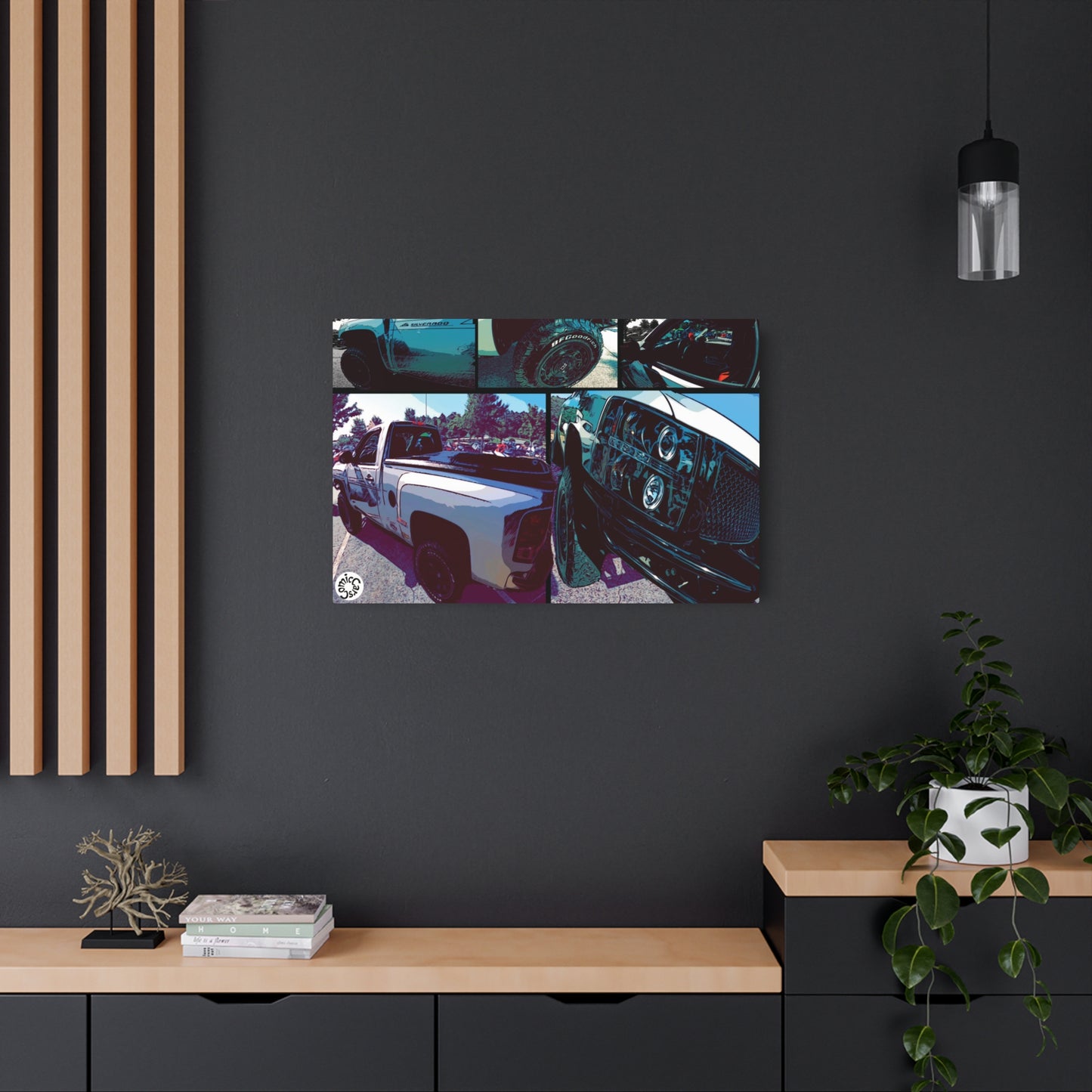 Metal Art Sign American Pickup Lifted Wall Decor