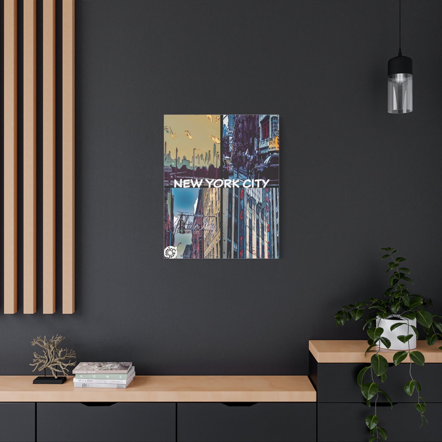 New York City Collection Matte Canvas Wall Art Urban Home Decor