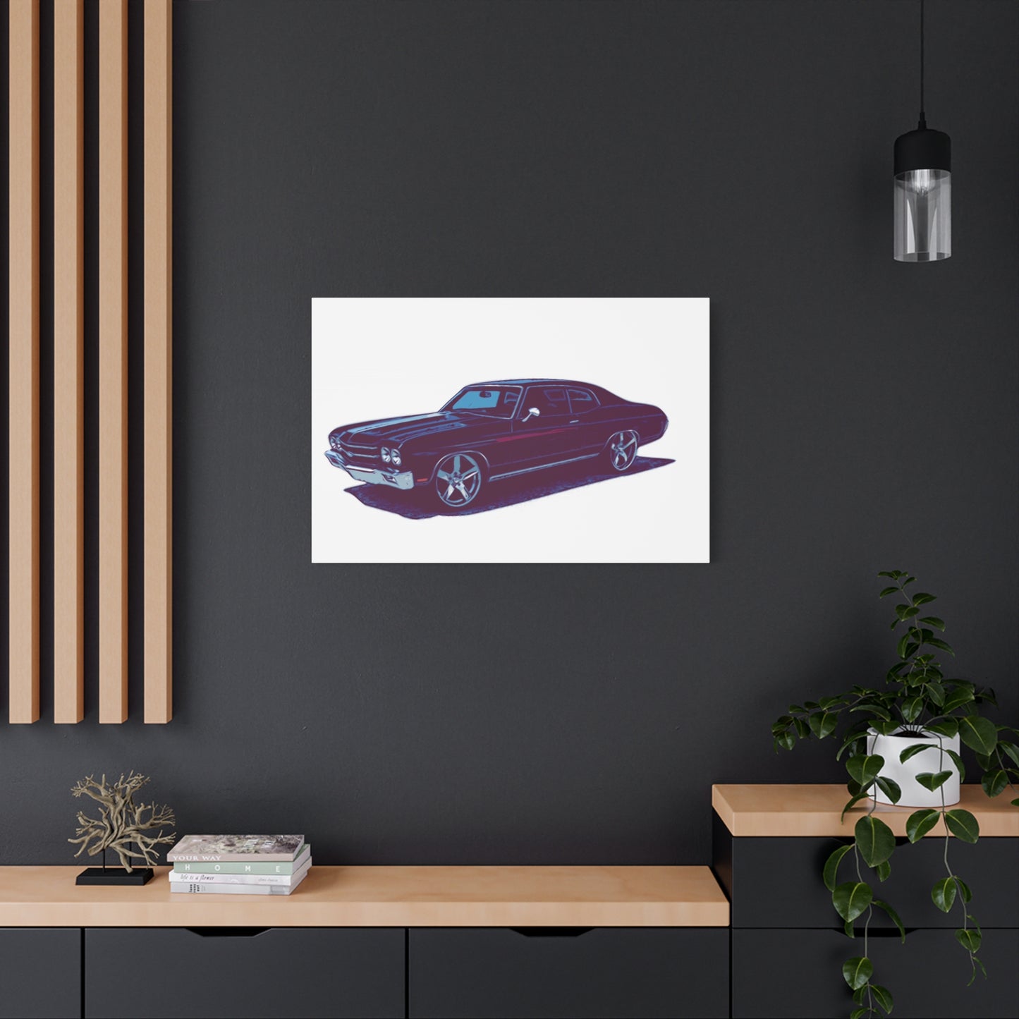 Steelline Sovereign – Classic Muscle Sedan Comic Wall Art