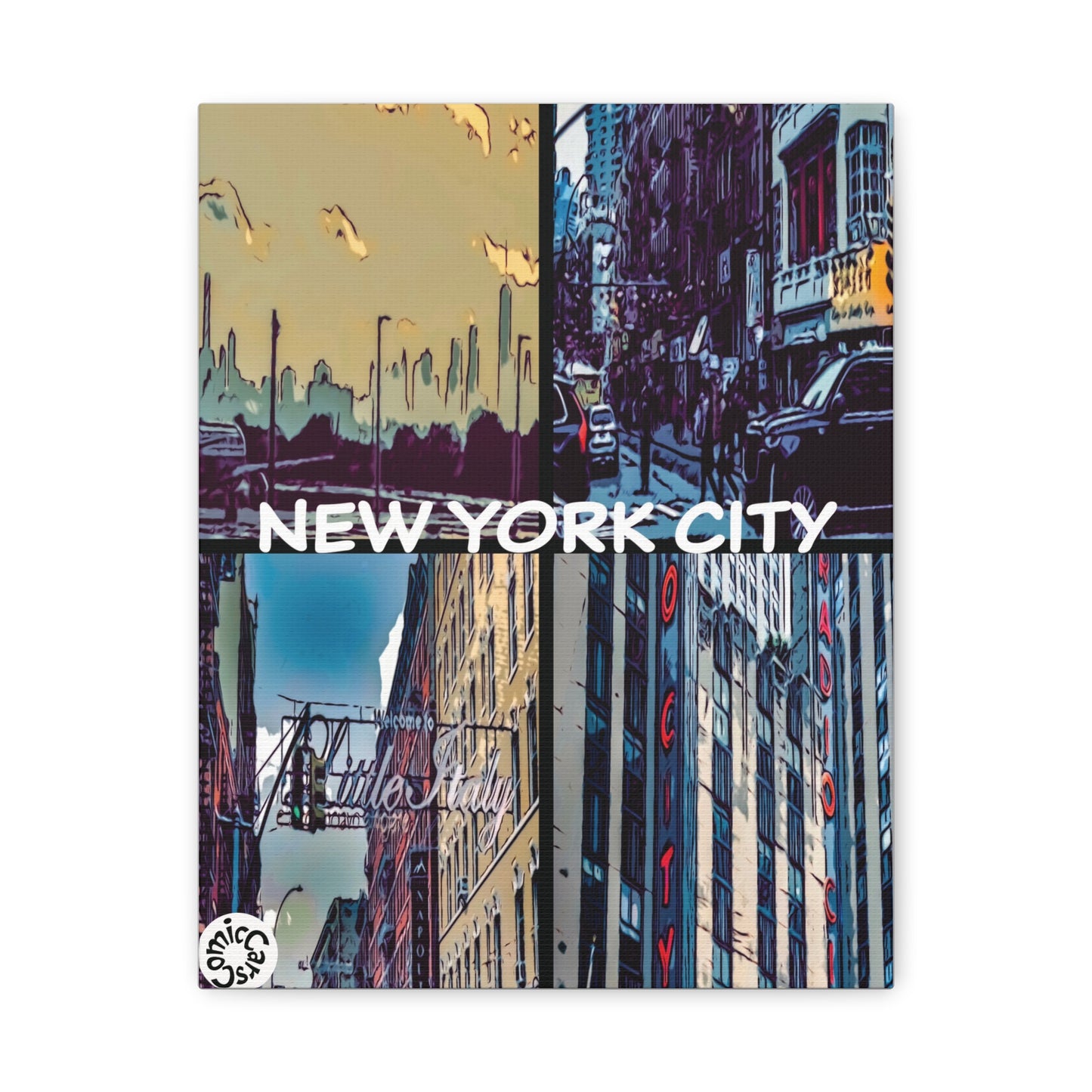 New York City Collection Matte Canvas Wall Art Urban Home Decor