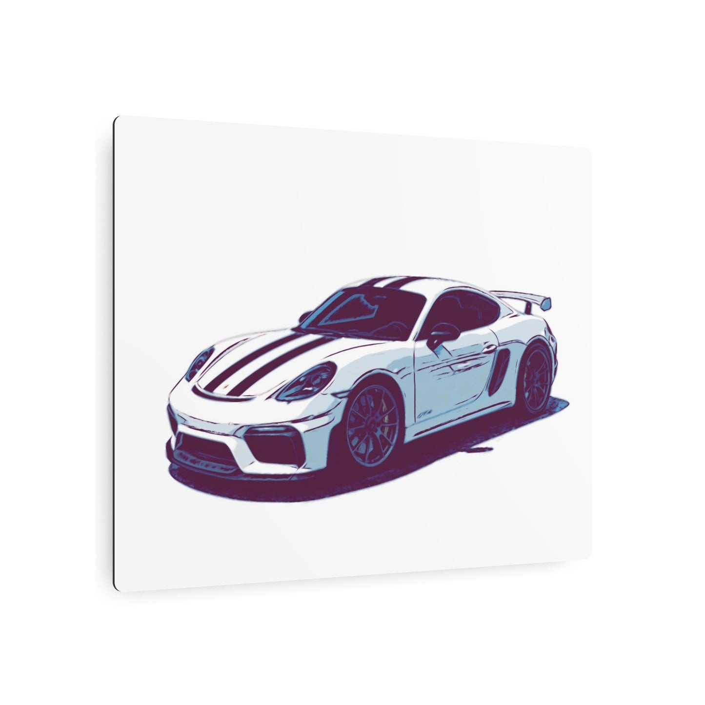 Apex Predator – Track-Focused Sports Coupe Comic Car Wall Art