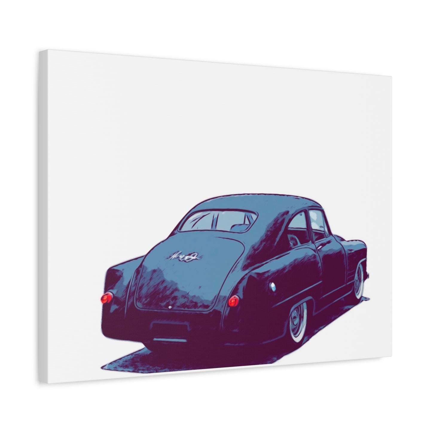 Taildrag Tradition – Vintage Custom Coupe Comic Wall Art