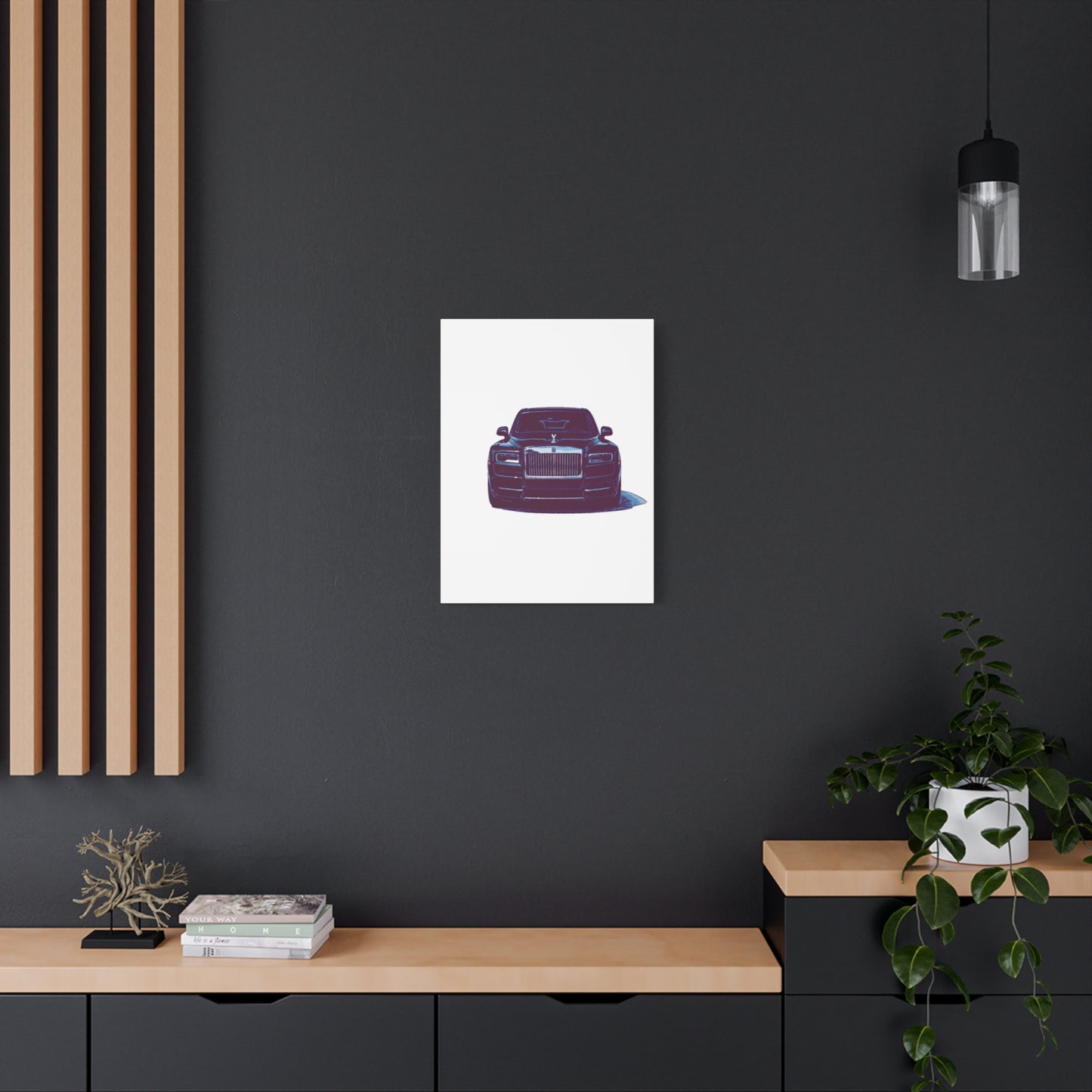 Silent Authority – Luxury Sedan Comic Wall Art