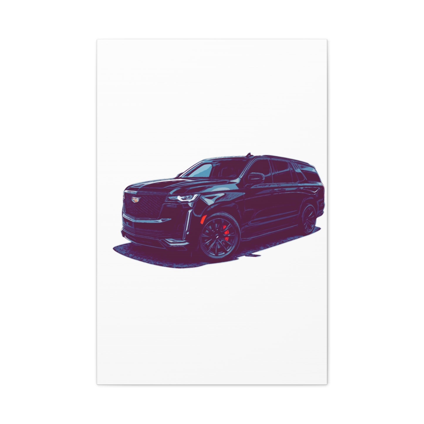 Obsidian Command – Modern Performance SUV Comic Wall Art