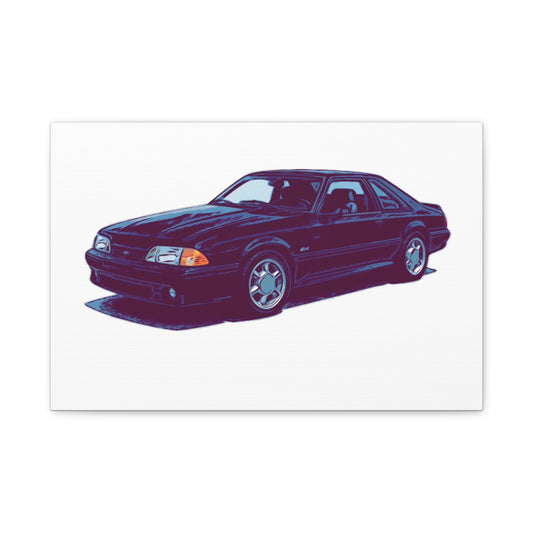 Ironline Notchback – Retro Street Coupe Comic Car Wall Art