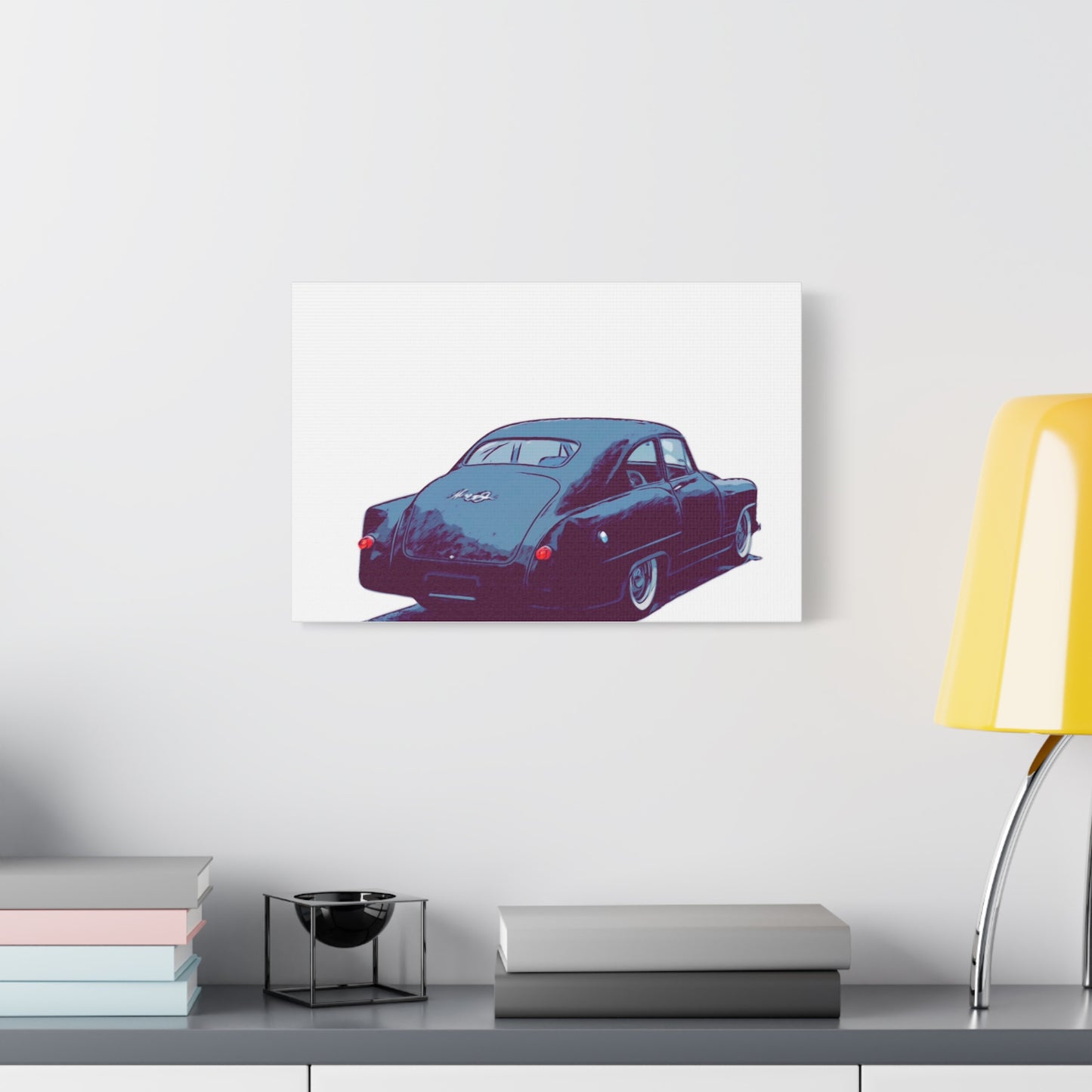 Taildrag Tradition – Vintage Custom Coupe Comic Wall Art
