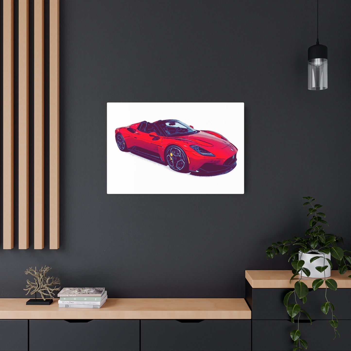 Scarlet Velocity – Modern Exotic Convertible Comic Wall Art