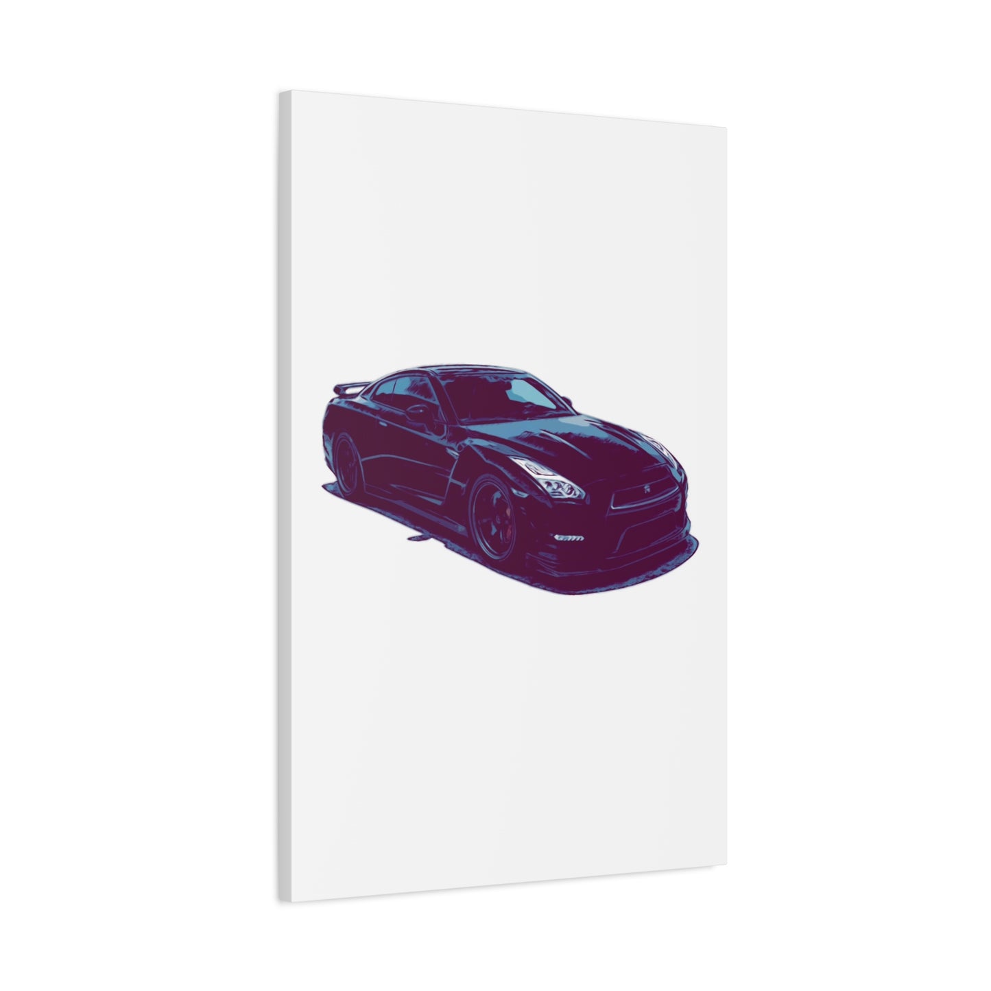 Torque After Dark – Street-Dominant Performance Coupe Comic Car Wall Art