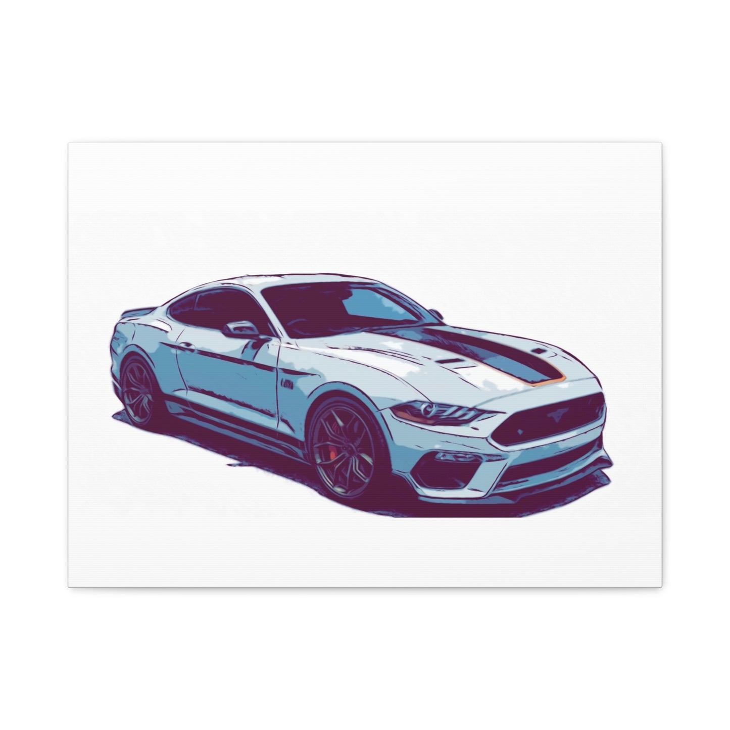 Track-Bred Street Coupe – Modern Performance Comic Car Wall Art