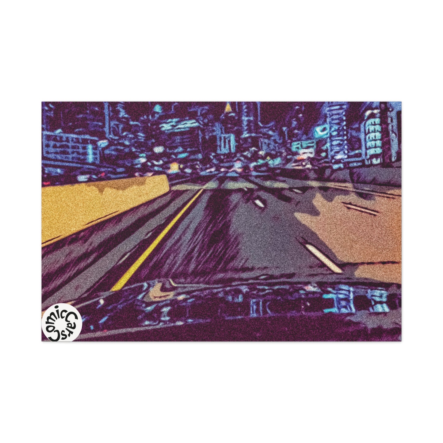 Atlanta Night Cruises, City, Matte Canvas Wall Art