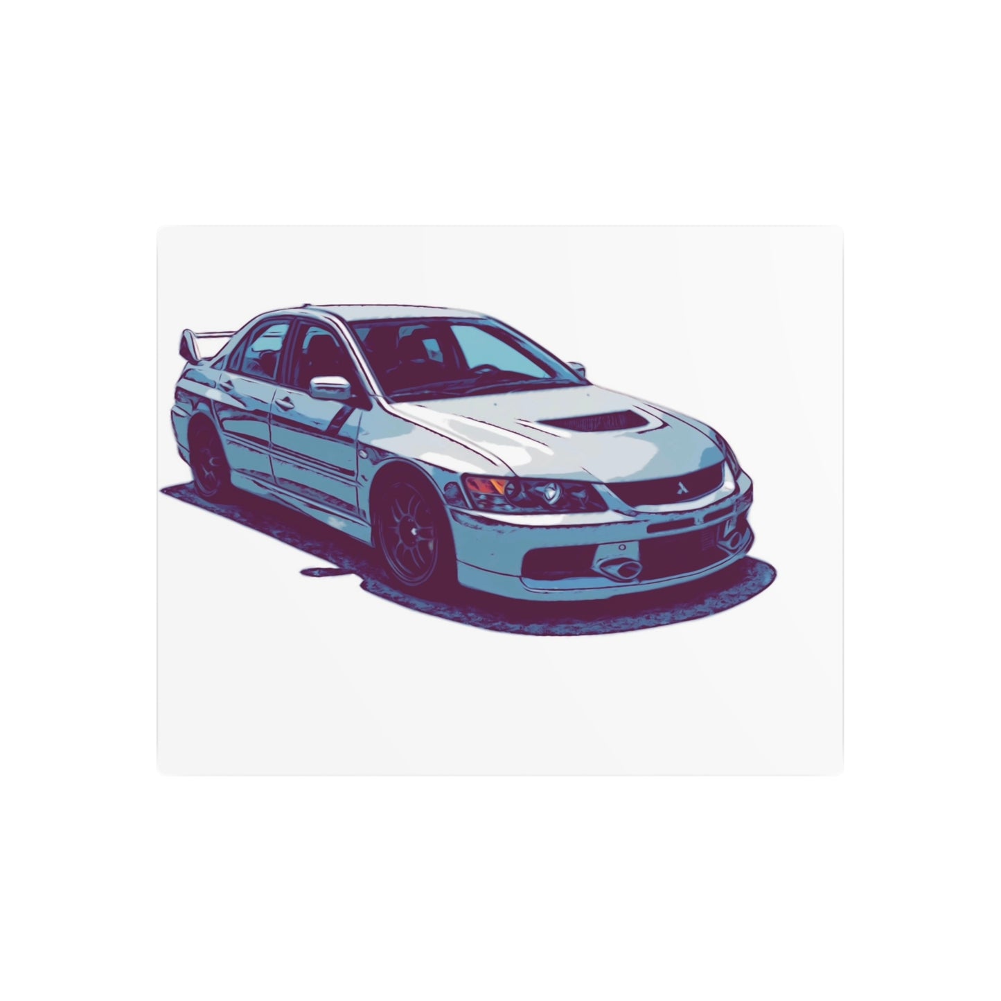 Rally Bloodline – Turbo Performance Sedan Comic Car Wall Art
