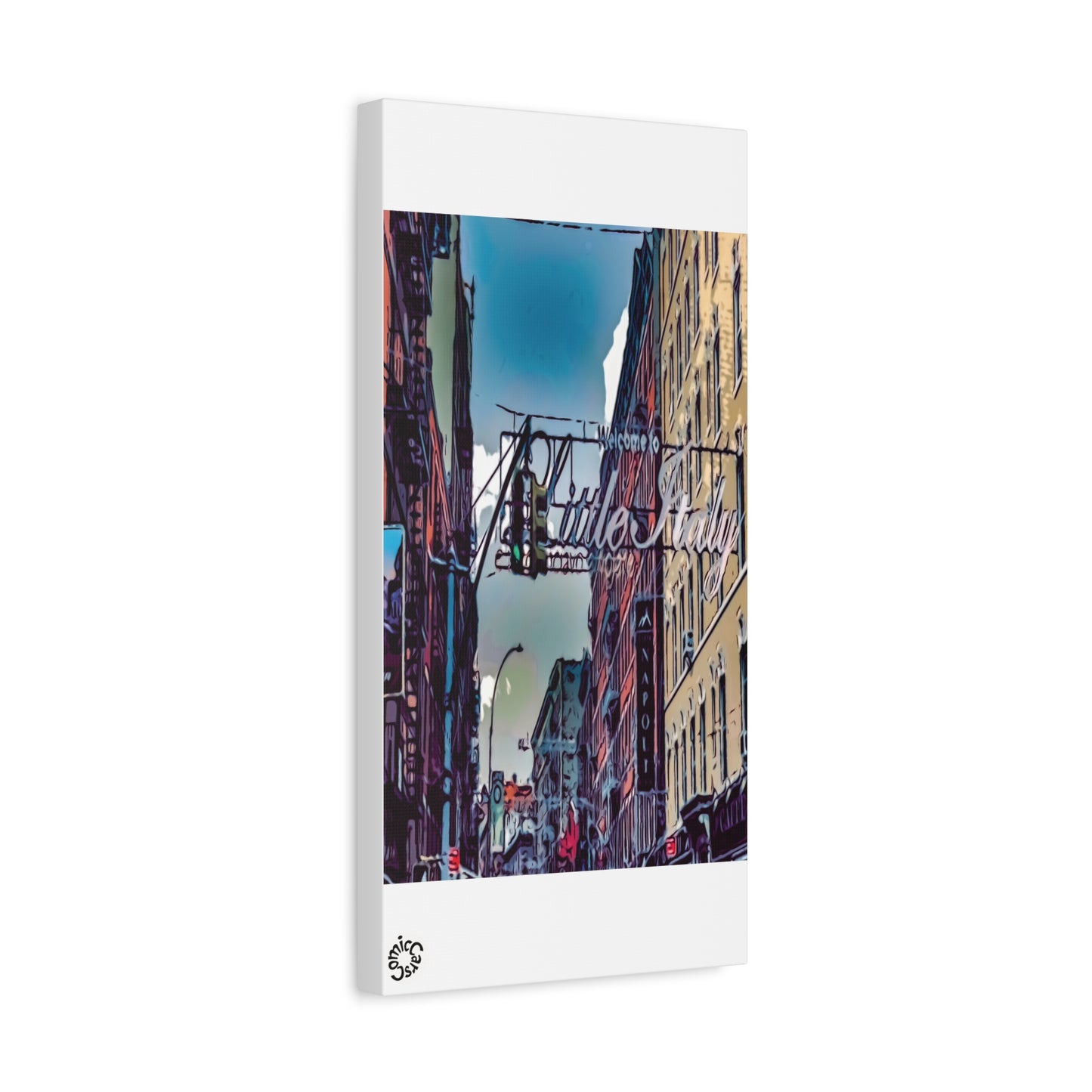 New York City Little Italy Matte Canvas Wall Art Urban Home Decor