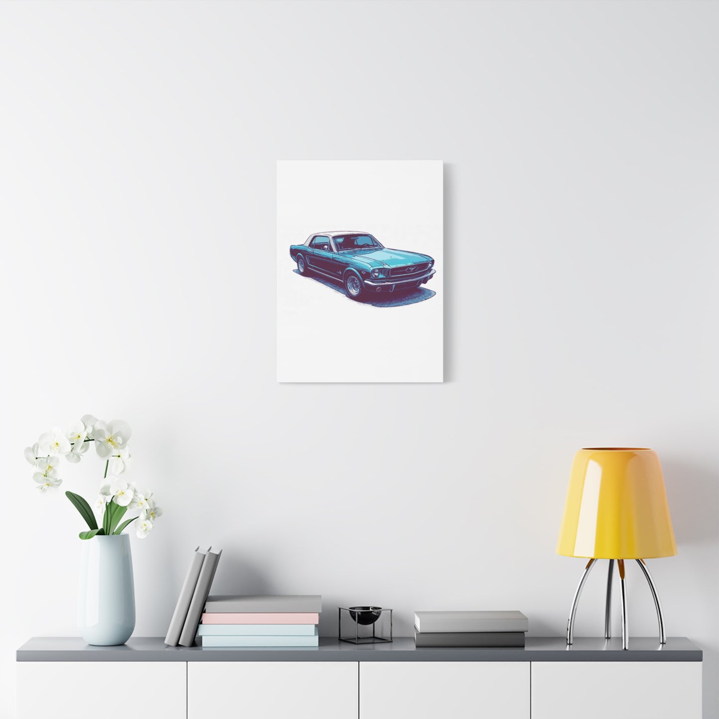 First-Gen Freedom – Classic Pony Car Comic Car Wall Art