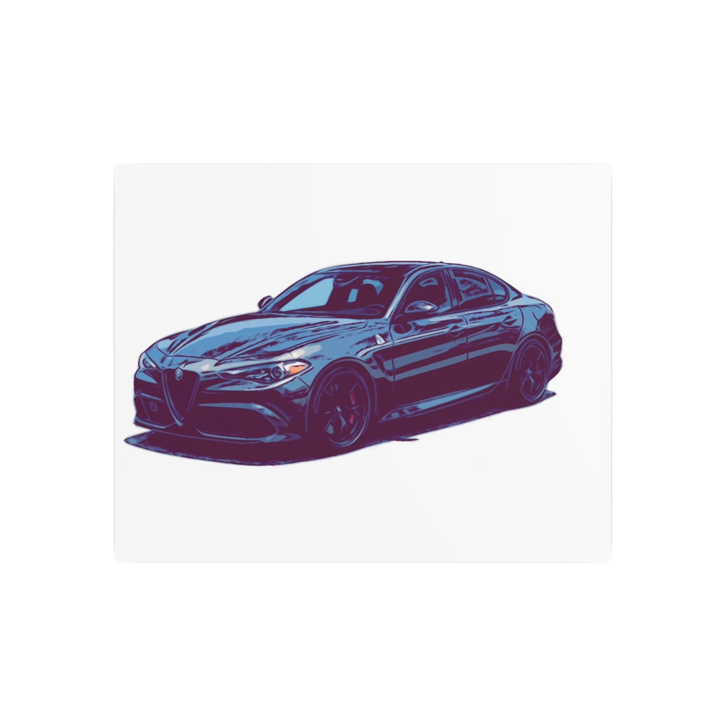 Obsidian Crest Sedan – Performance Sport Comic Car Wall Art