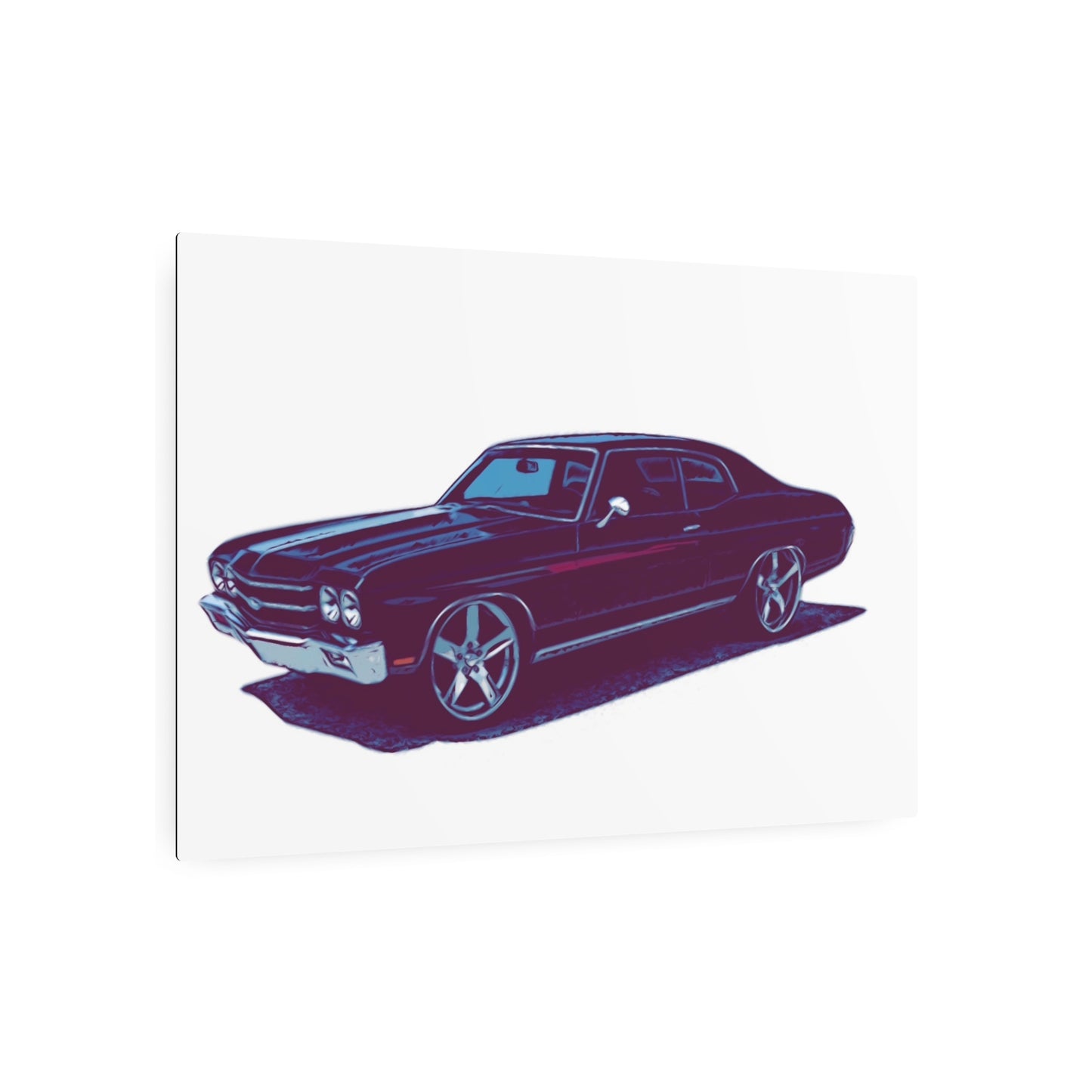 Steelline Sovereign – Classic Muscle Sedan Comic Wall Art
