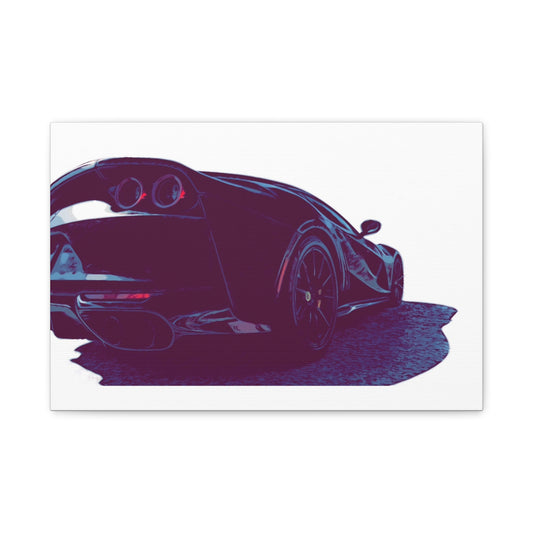 Terminal Velocity – Rear-View Exotic Performance Comic Car Wall Art