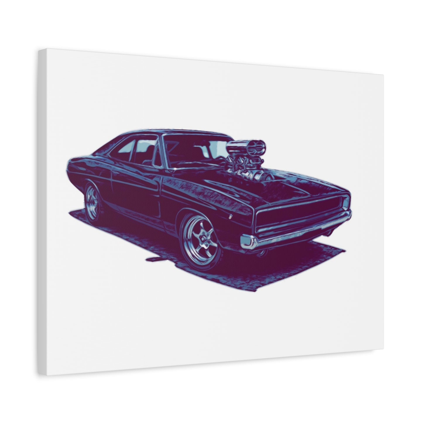 Boosted Legacy – Supercharged Classic Muscle Comic Car Wall Art