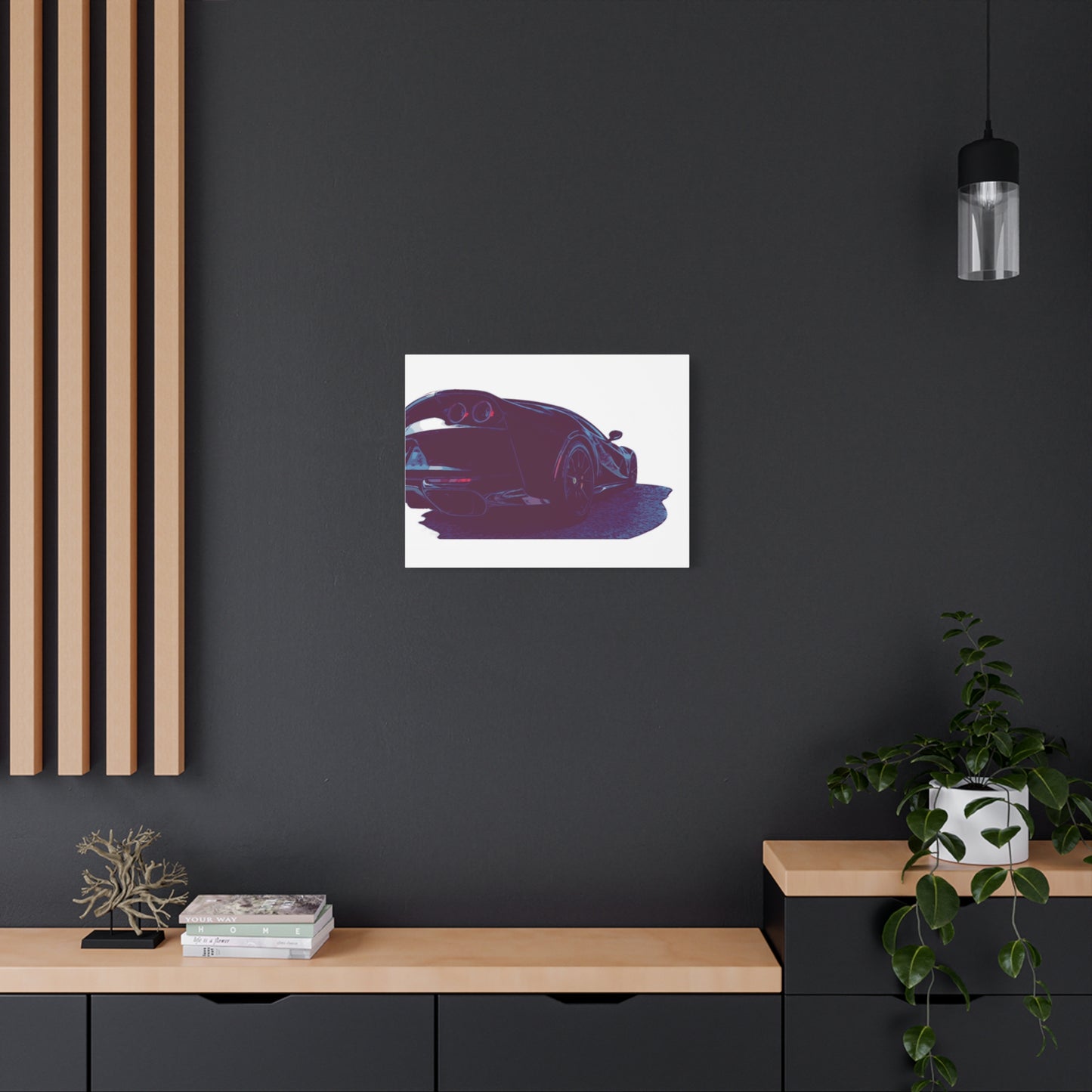 Terminal Velocity – Rear-View Exotic Performance Comic Car Wall Art