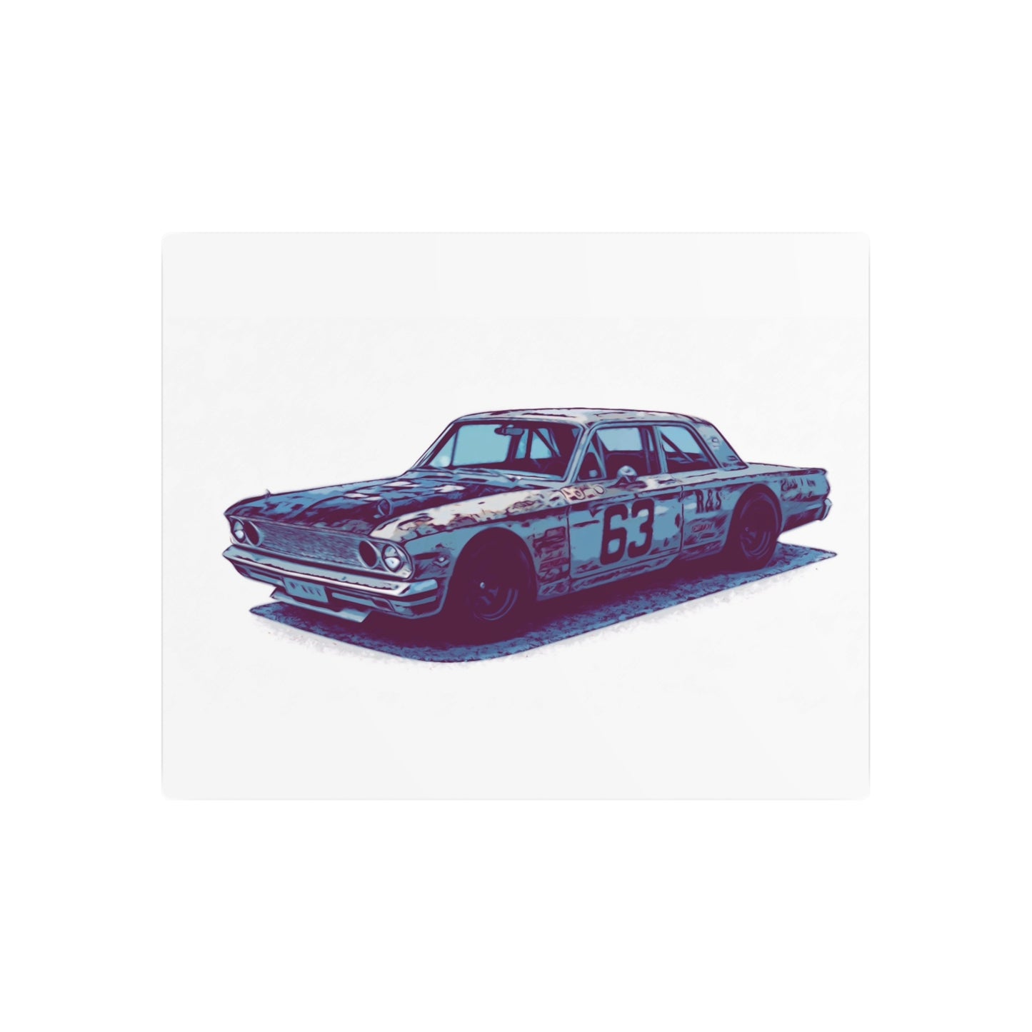 Number 63 Relic Racer – Vintage Stock Car Comic Wall Art