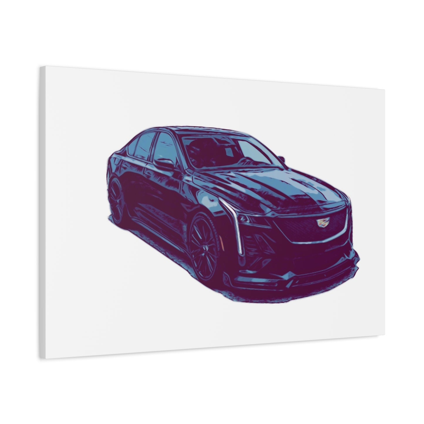 Midnight Precision – Luxury Performance Sedan Comic Wall Art