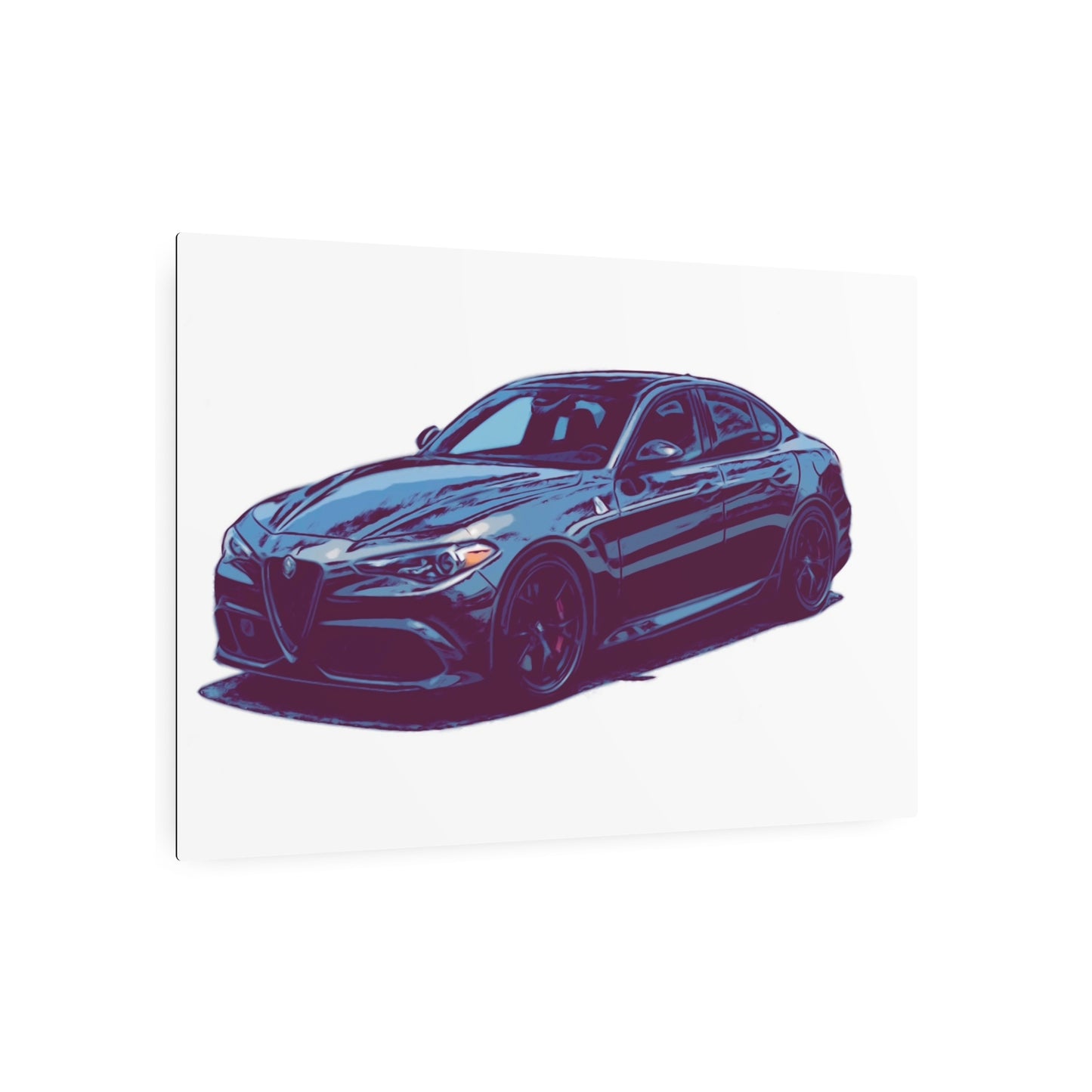 Obsidian Crest Sedan – Performance Sport Comic Car Wall Art