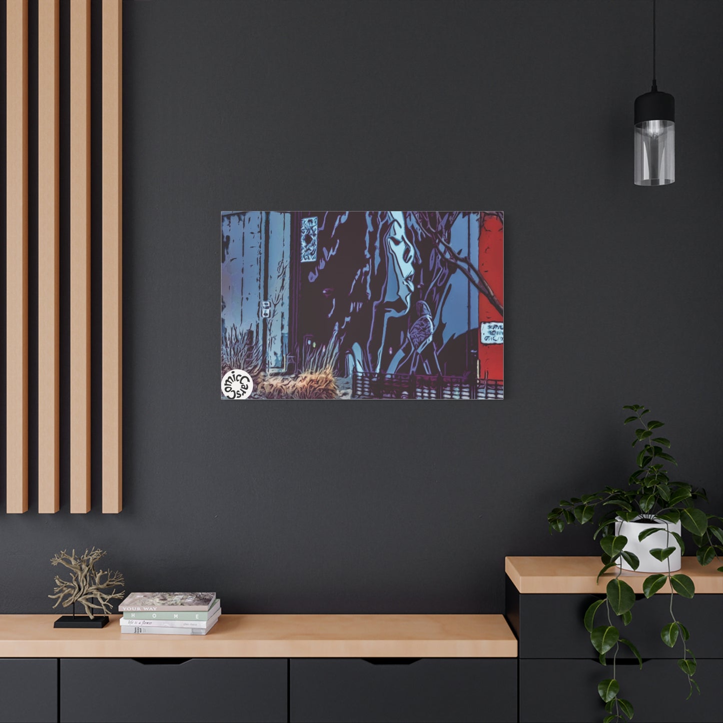 Sioux Falls Street Art Matte Canvas Wall Art Urban Home Decor