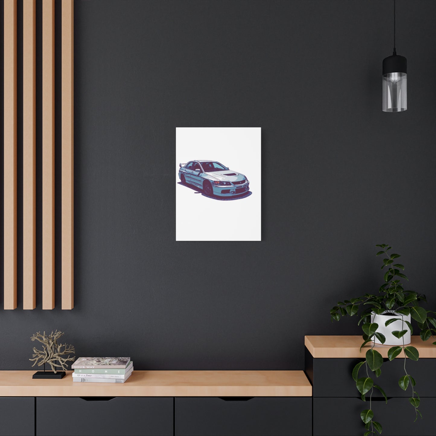 Rally Bloodline – Turbo Performance Sedan Comic Car Wall Art