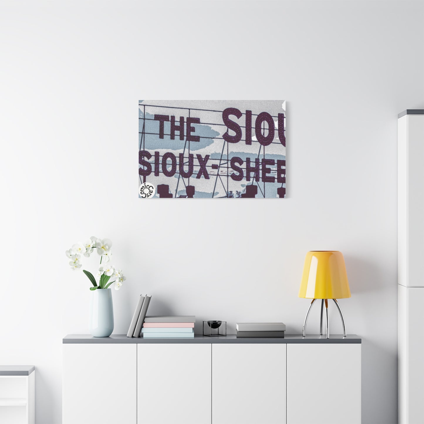 Sioux Falls City Matte Canvas Wall Art Urban Decor