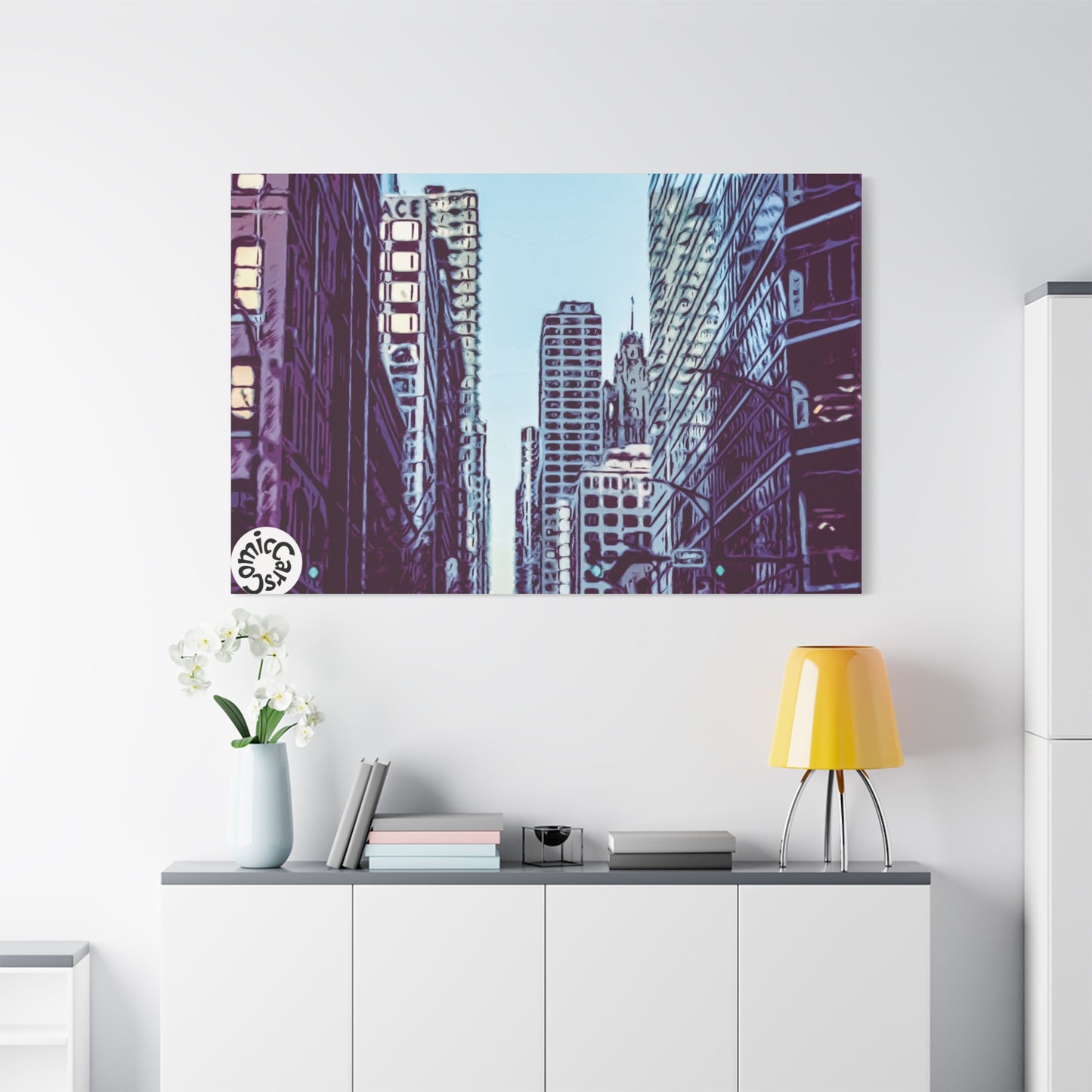 Chi-Town Cruises Matte Canvas Wall Art Urban Decor for Home and Office