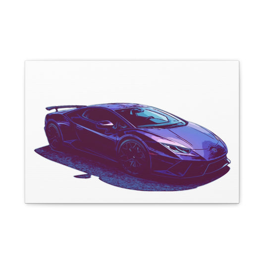 Obsidian Vector – Ultra-Low Exotic Performance Comic Car Wall Art