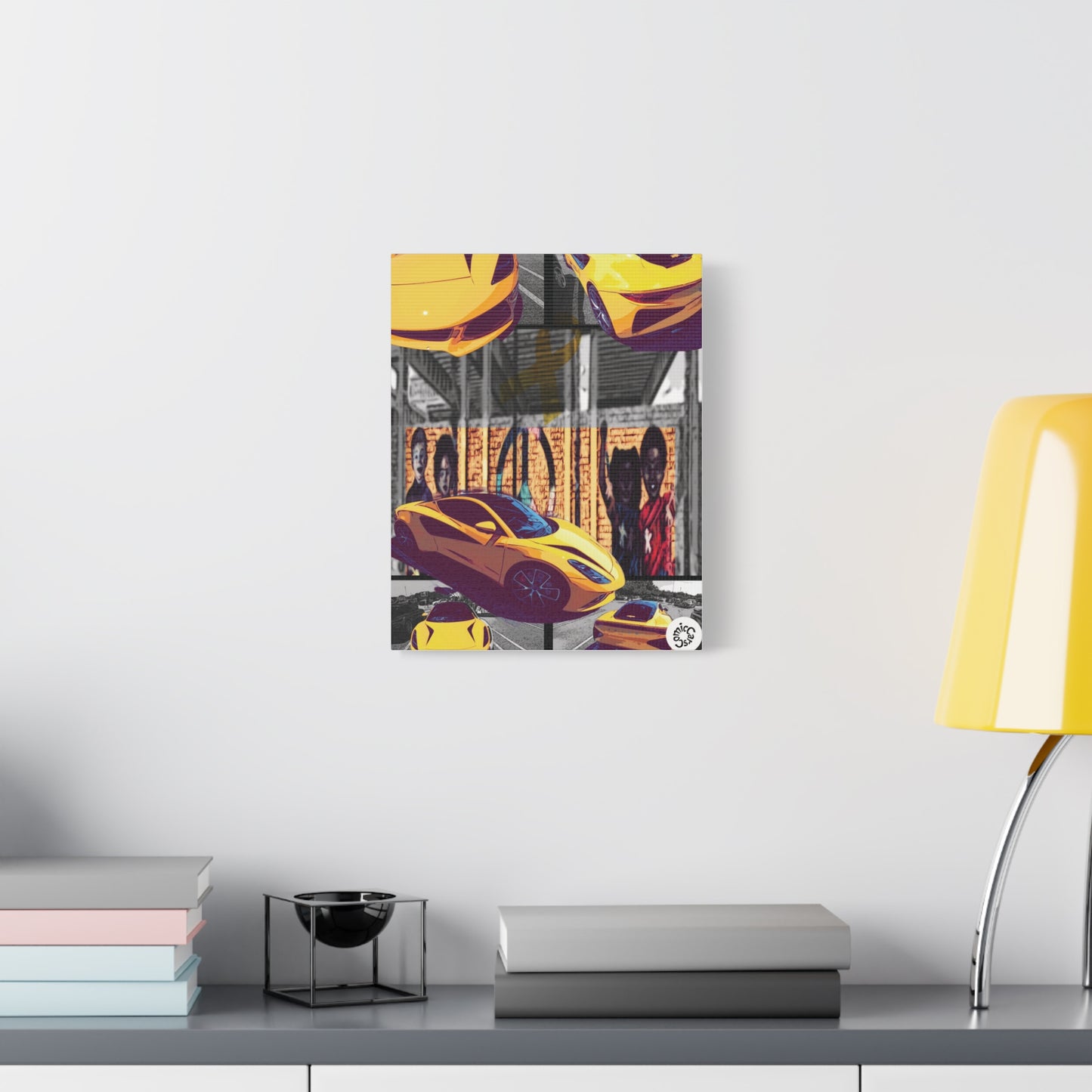 Childhood Cancer Awareness Exotic Car Canvas Art, Automotive Wall Decor, Garage Wall Art, Car Prints