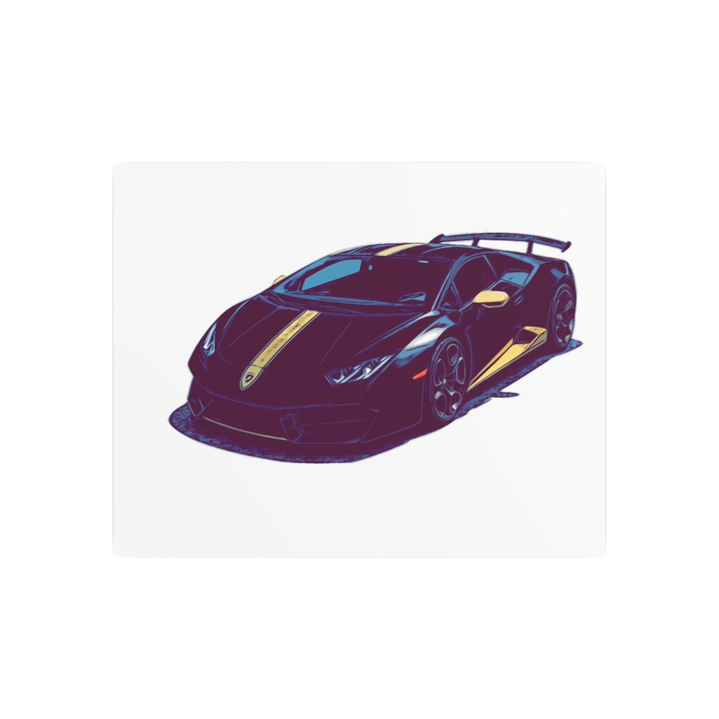 Goldline Fury – Exotic Supercar Comic Wall Art