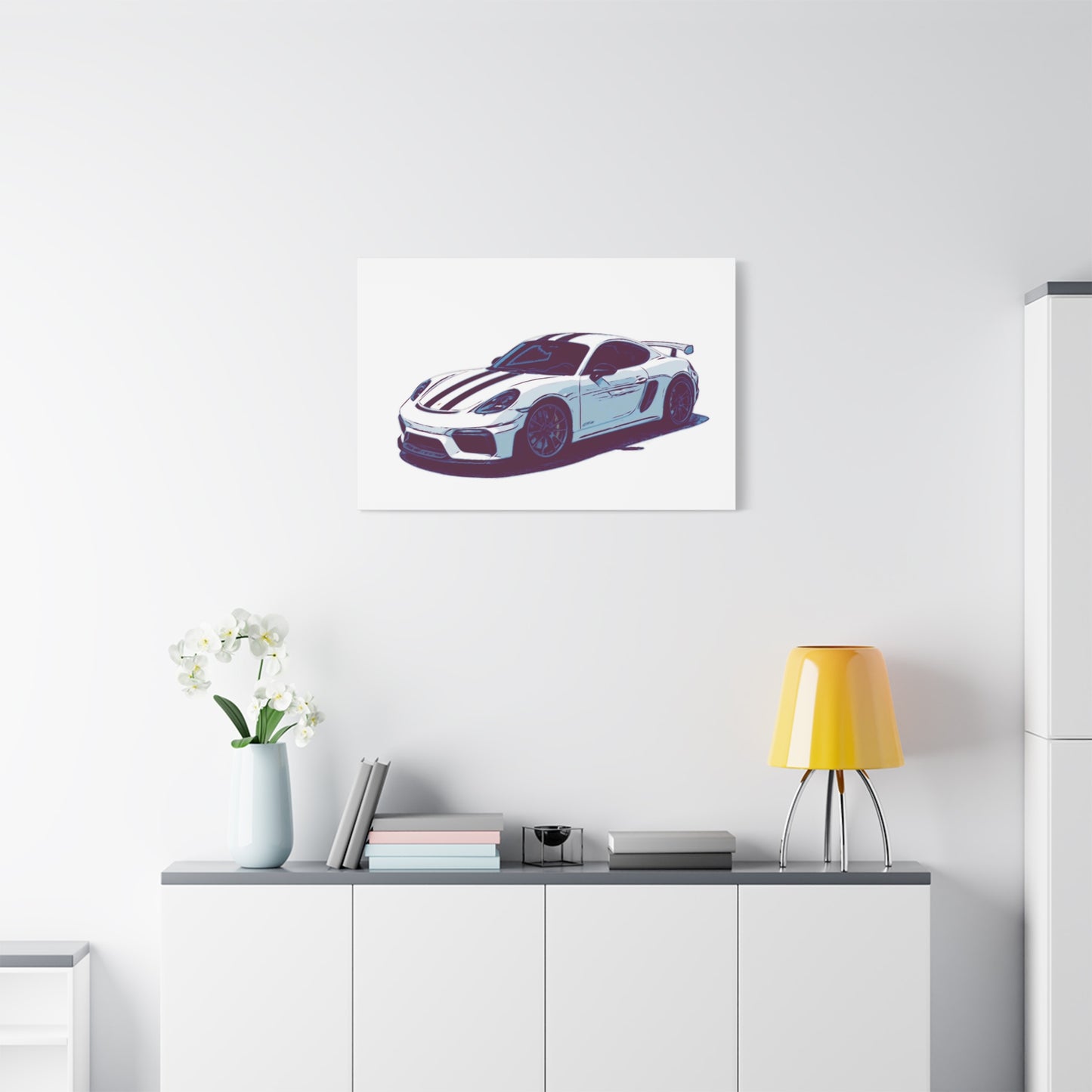 Apex Predator – Track-Focused Sports Coupe Comic Car Wall Art