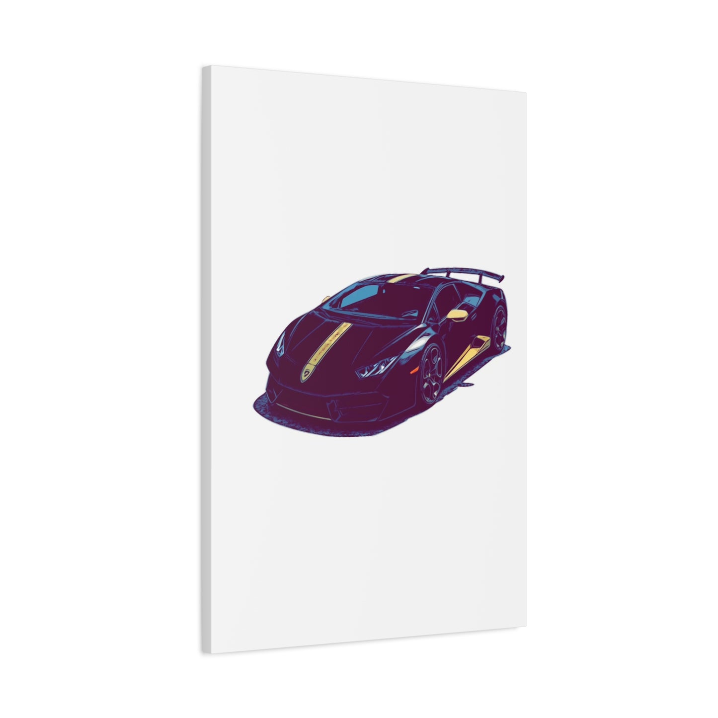 Goldline Fury – Exotic Supercar Comic Wall Art