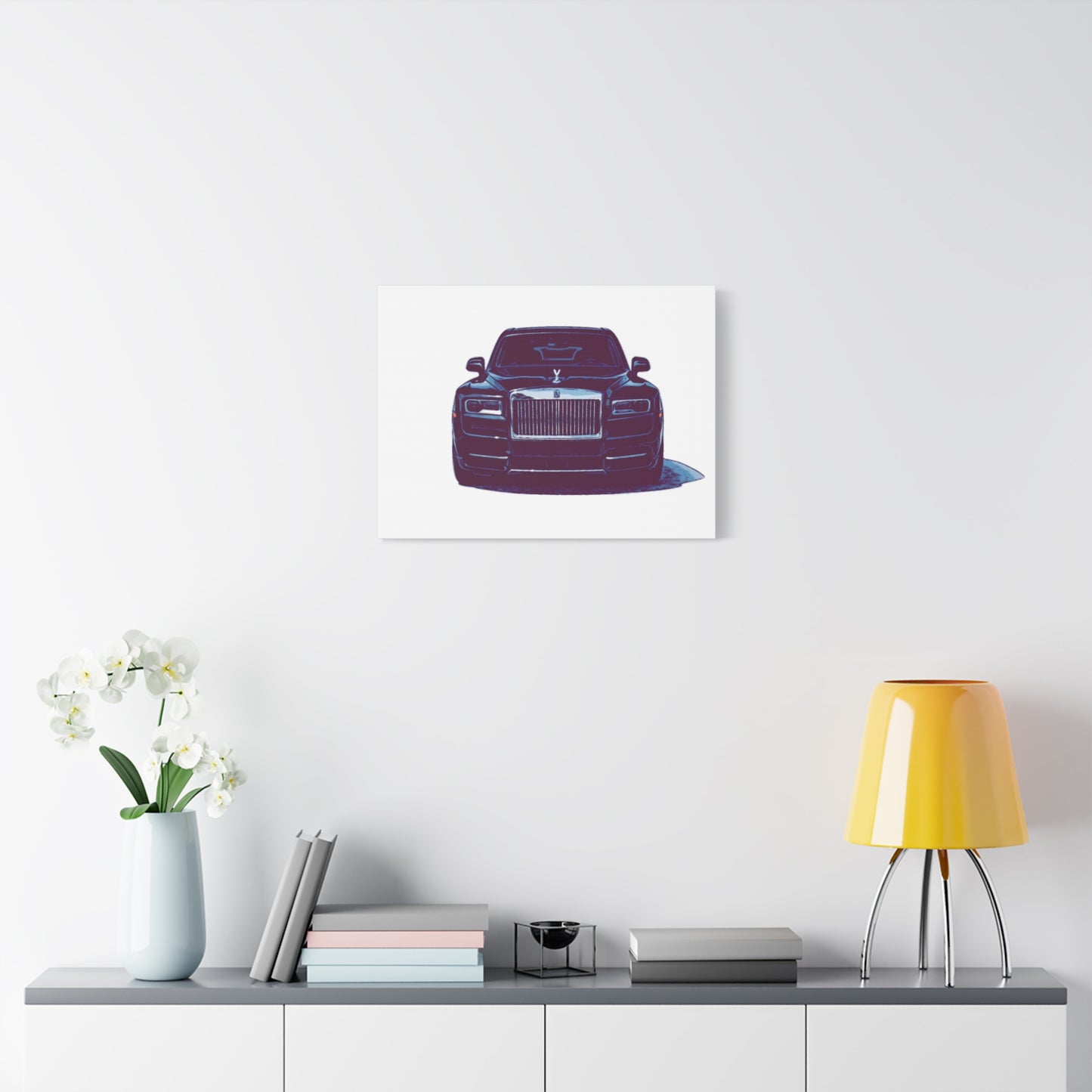Silent Authority – Luxury Sedan Comic Wall Art