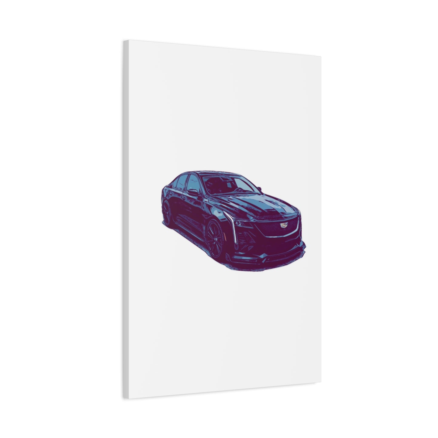 Midnight Precision – Luxury Performance Sedan Comic Wall Art