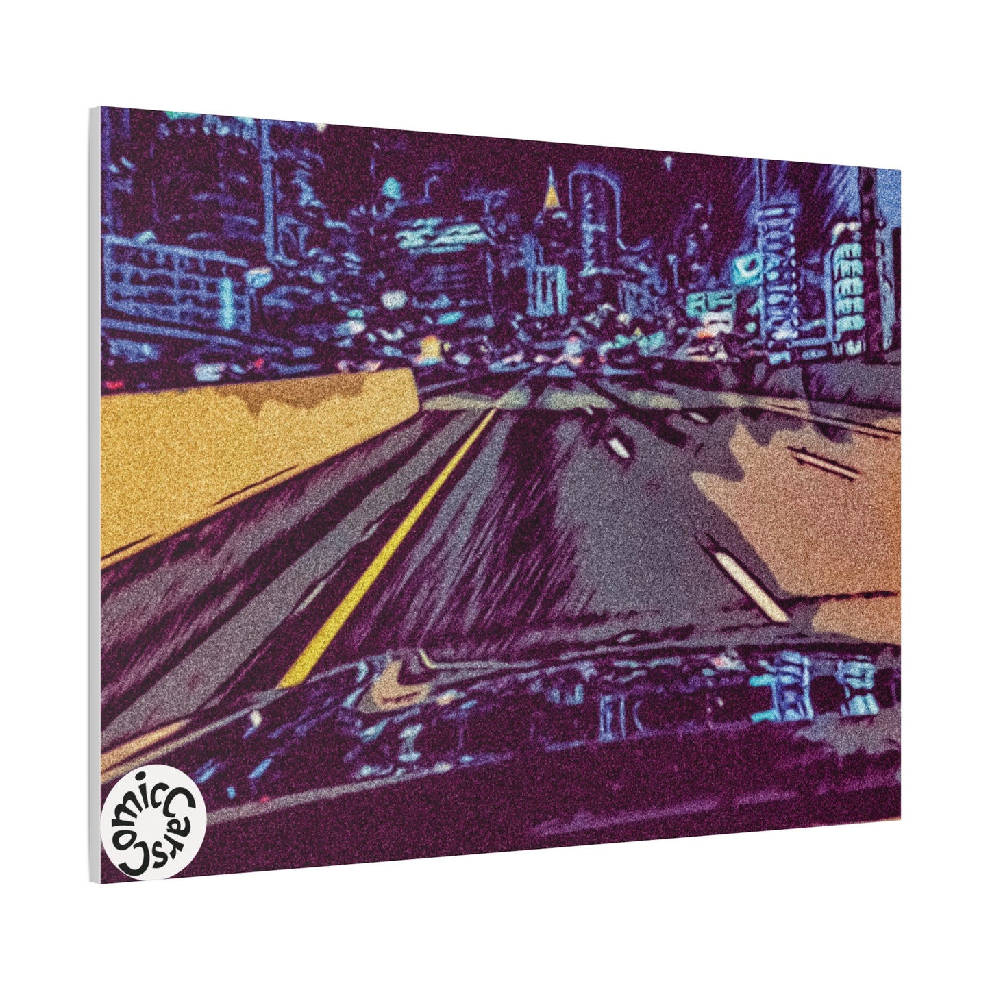Atlanta Night Cruises, City, Matte Canvas Wall Art