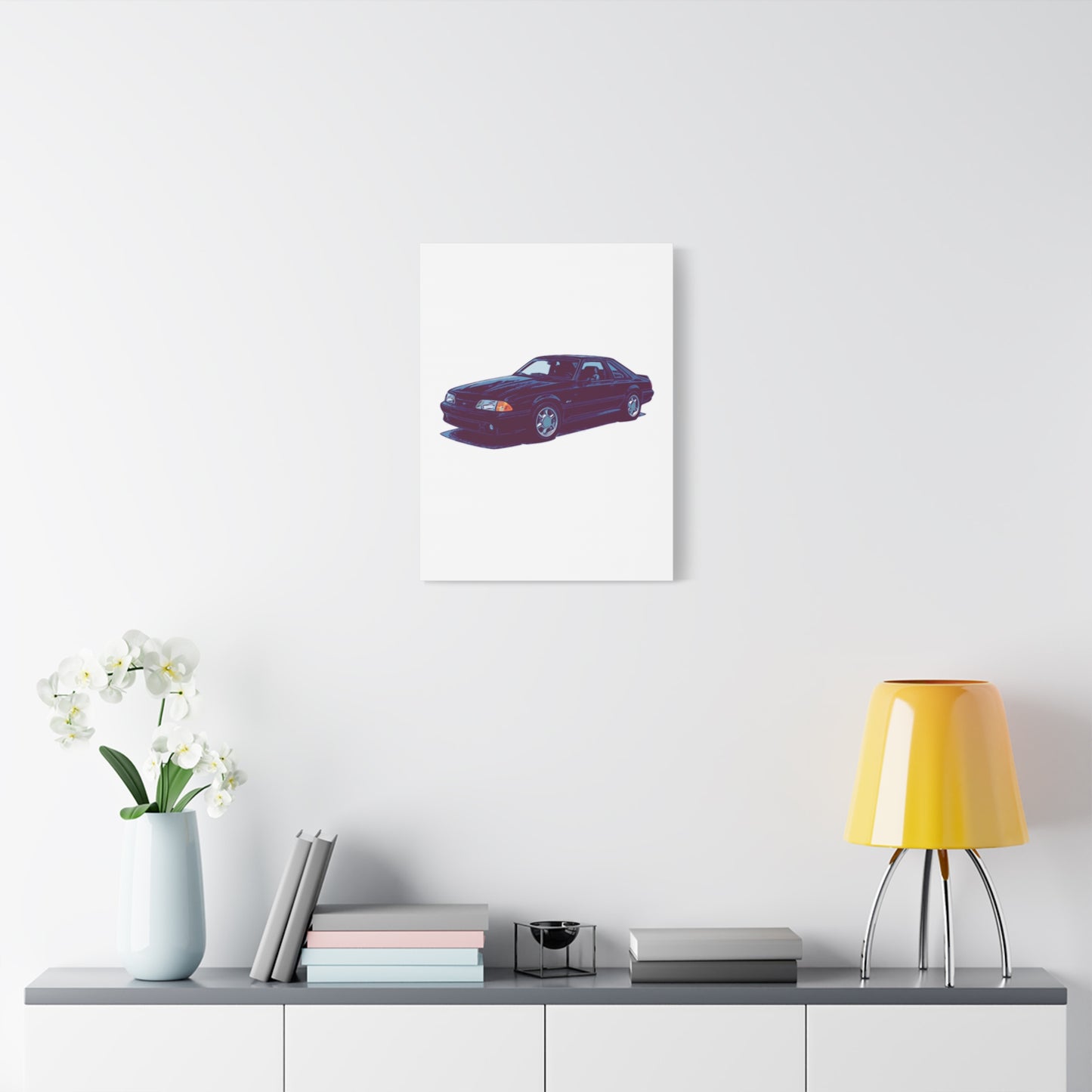 Ironline Notchback – Retro Street Coupe Comic Car Wall Art
