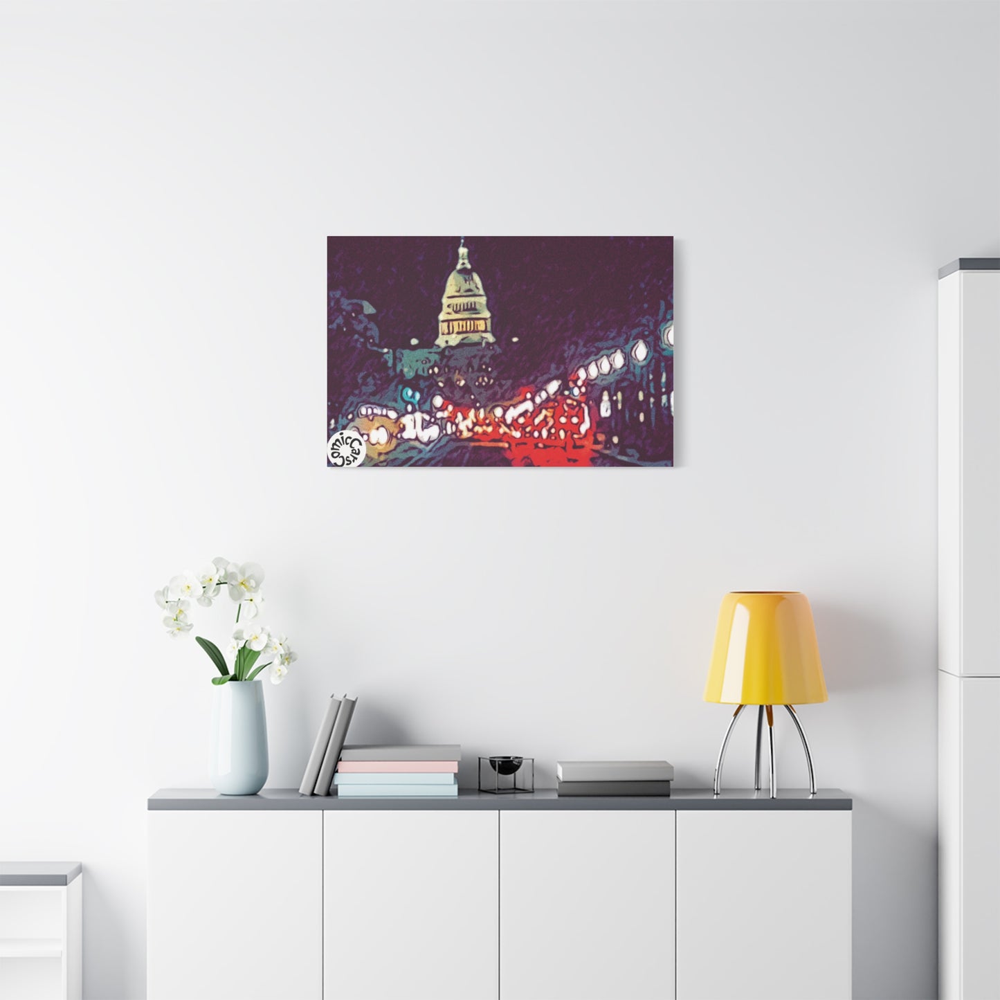 Washington DC Cityscape Matte Canvas Wall Art