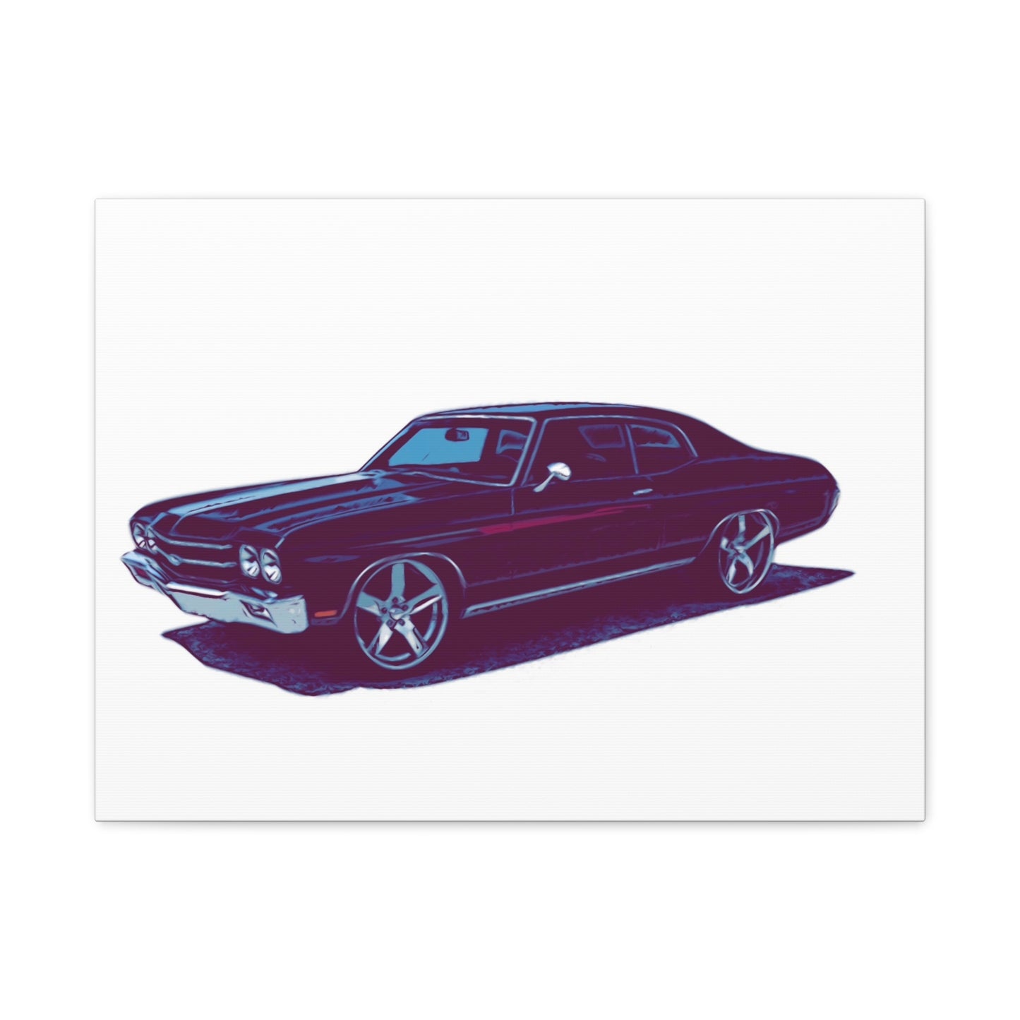 Steelline Sovereign – Classic Muscle Sedan Comic Wall Art